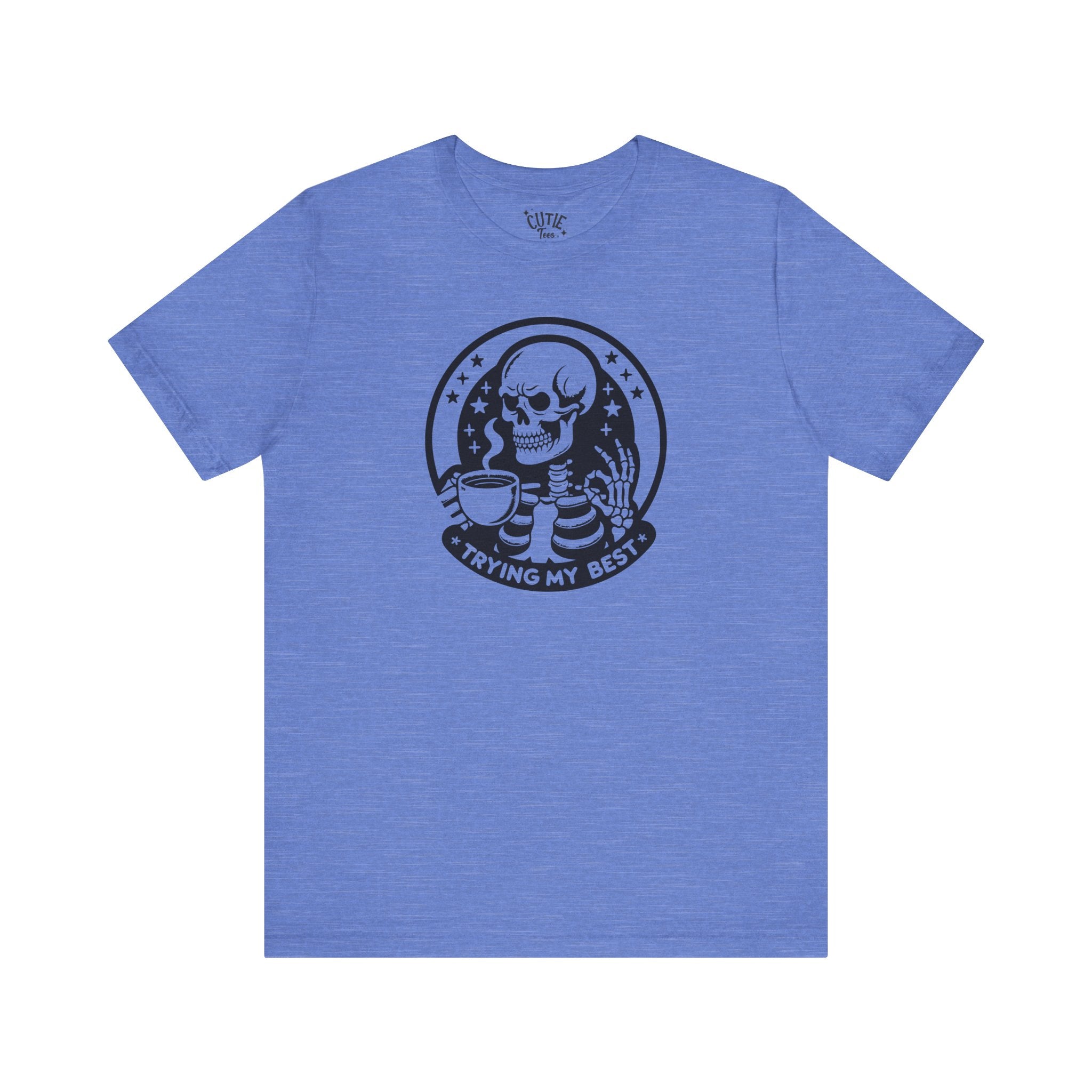 Trying my Best Tee, Casual T-Shirt, Halloween Shirt, Graphic Tee, Unisex Short Sleeve, Skull Shirt