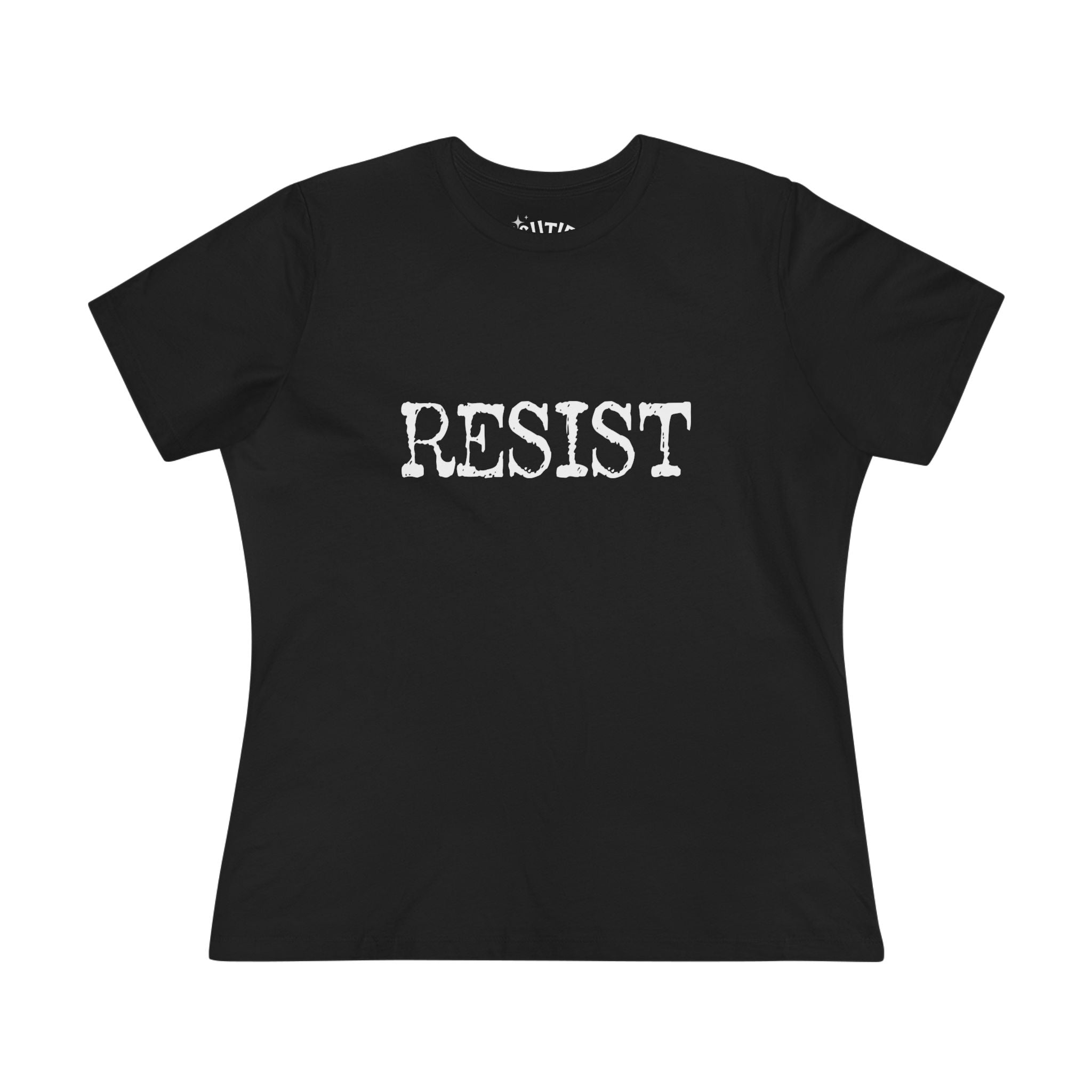 Resist Women's Cotton Tee - Empowering Statement Shirt for Activists, Gift for Social Justice Advocates, Casual Wear, Comfortable Top, [...]