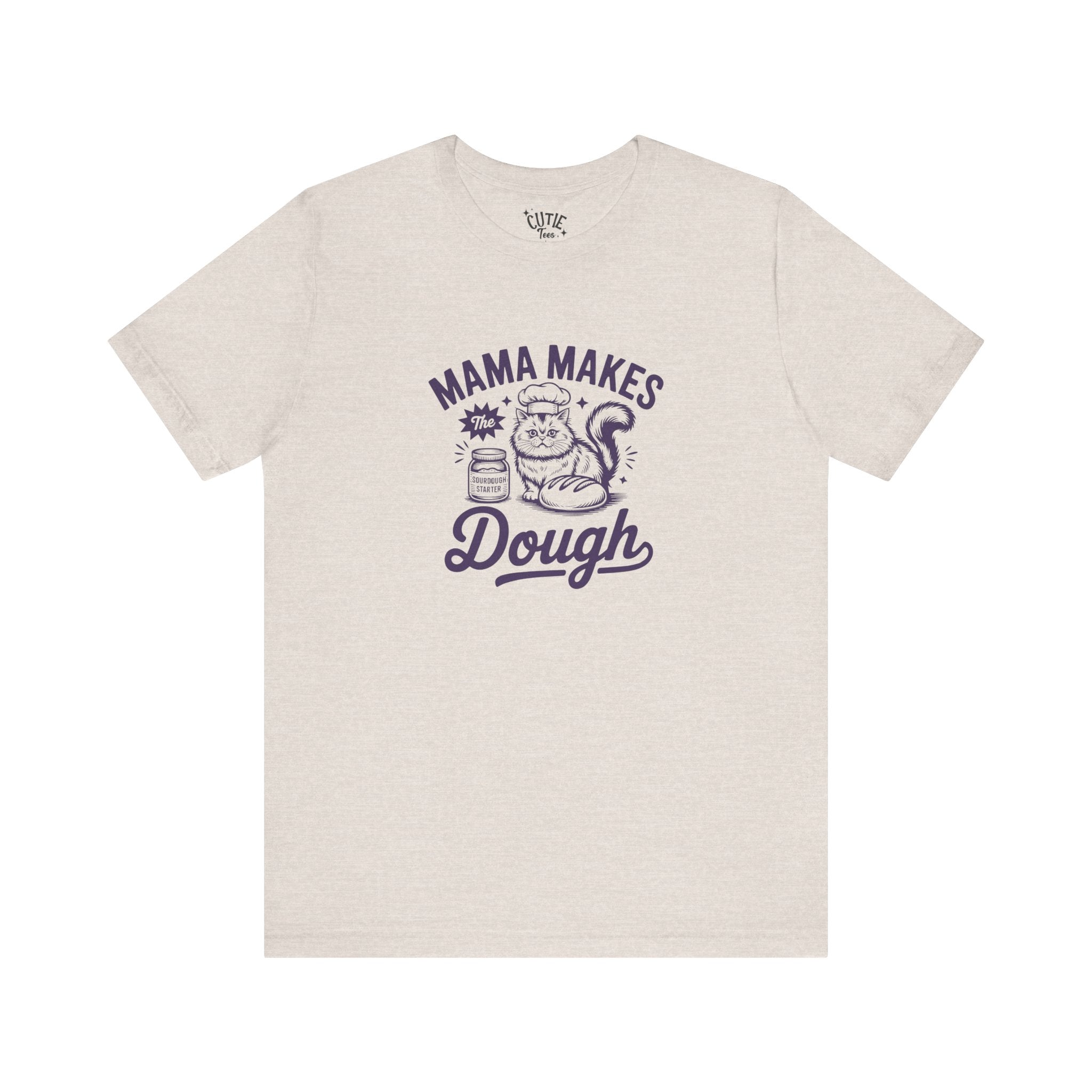 Mama Makes the Dough Cat T-Shirt | Fun Cooking Tee | Gift for Moms | Baking Shirt | Cute Foodie Apparel | Kitchen Lover's Gift