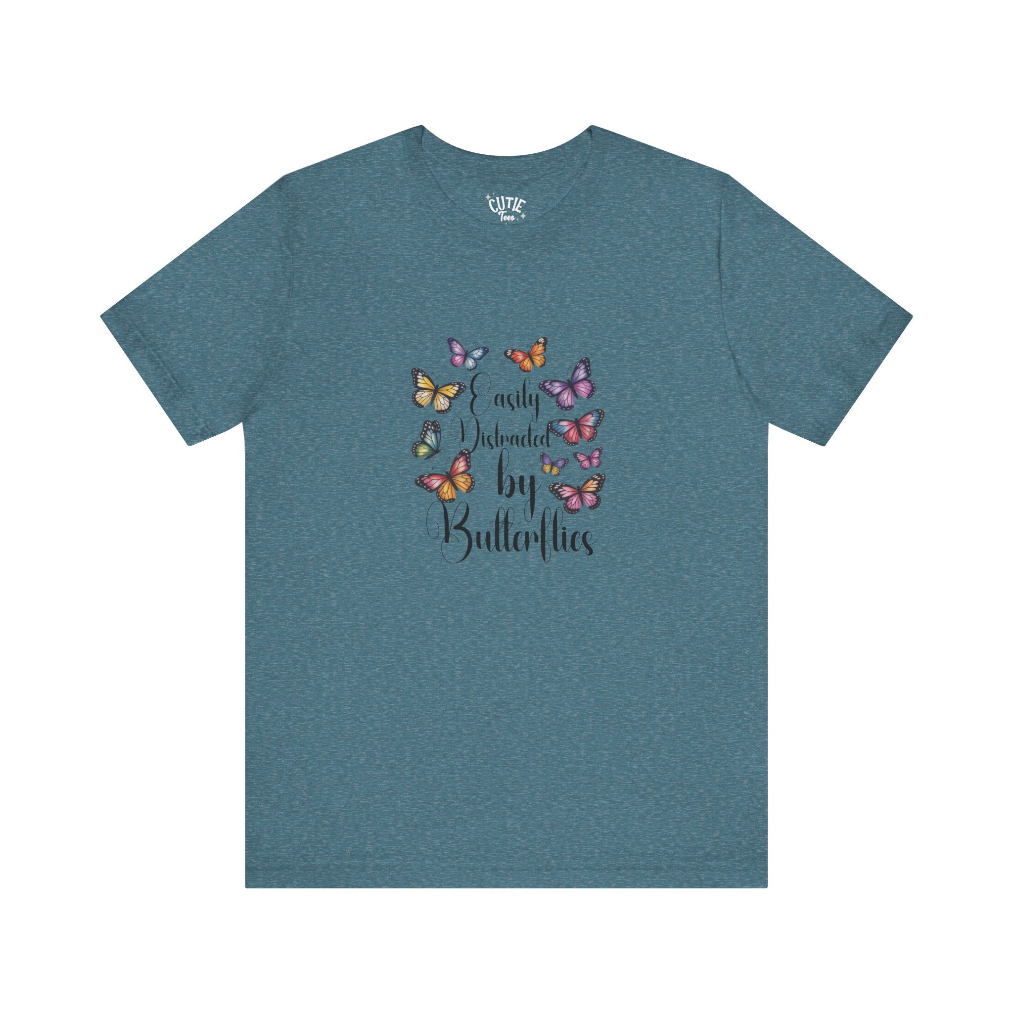 Distracted by Butterflies T-Shirt, Nature Lover Gift, Inspirational Tee, Casual Wear, Spring Fashion, Birthday Present