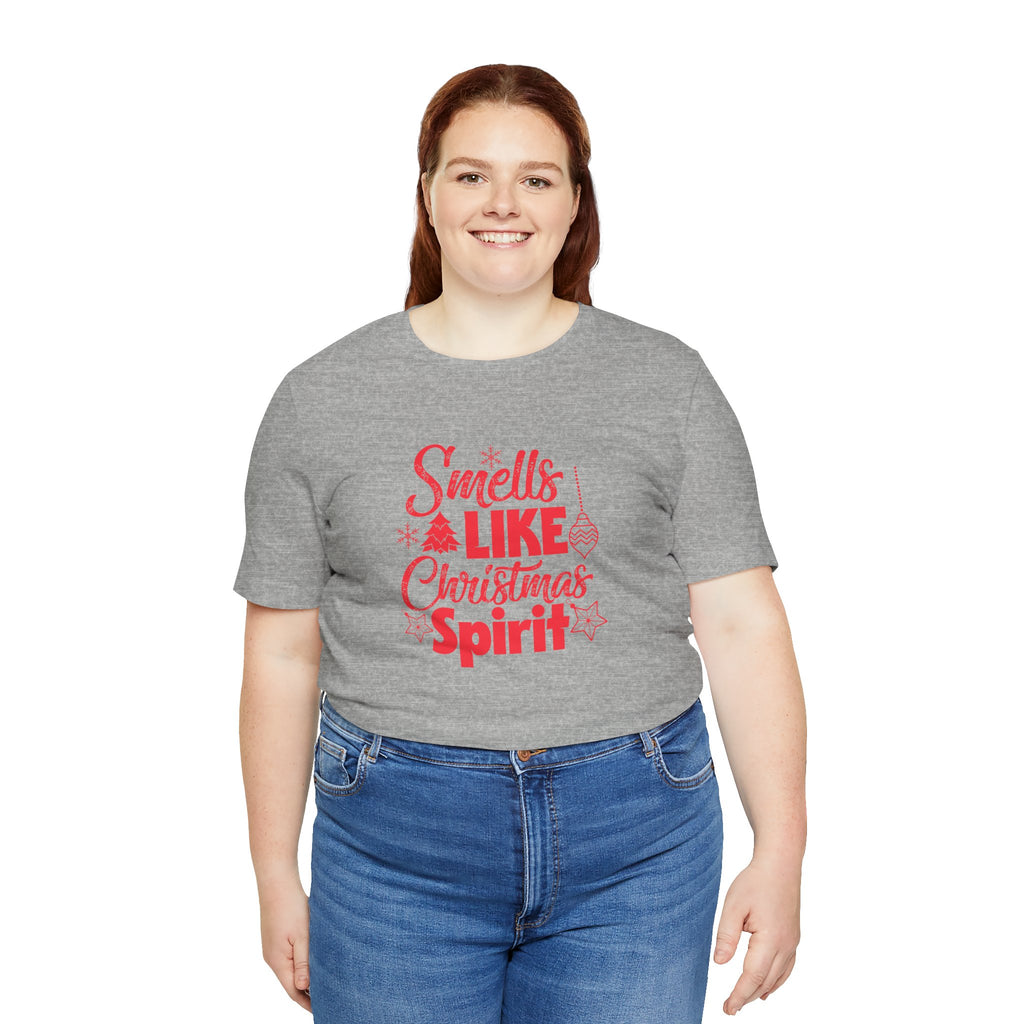 Holiday Spirit Tee - Unisex Short Sleeve T-Shirt, Christmas Gift, Fun Holiday Wear, Casual Tee, Unique Xmas Apparel
