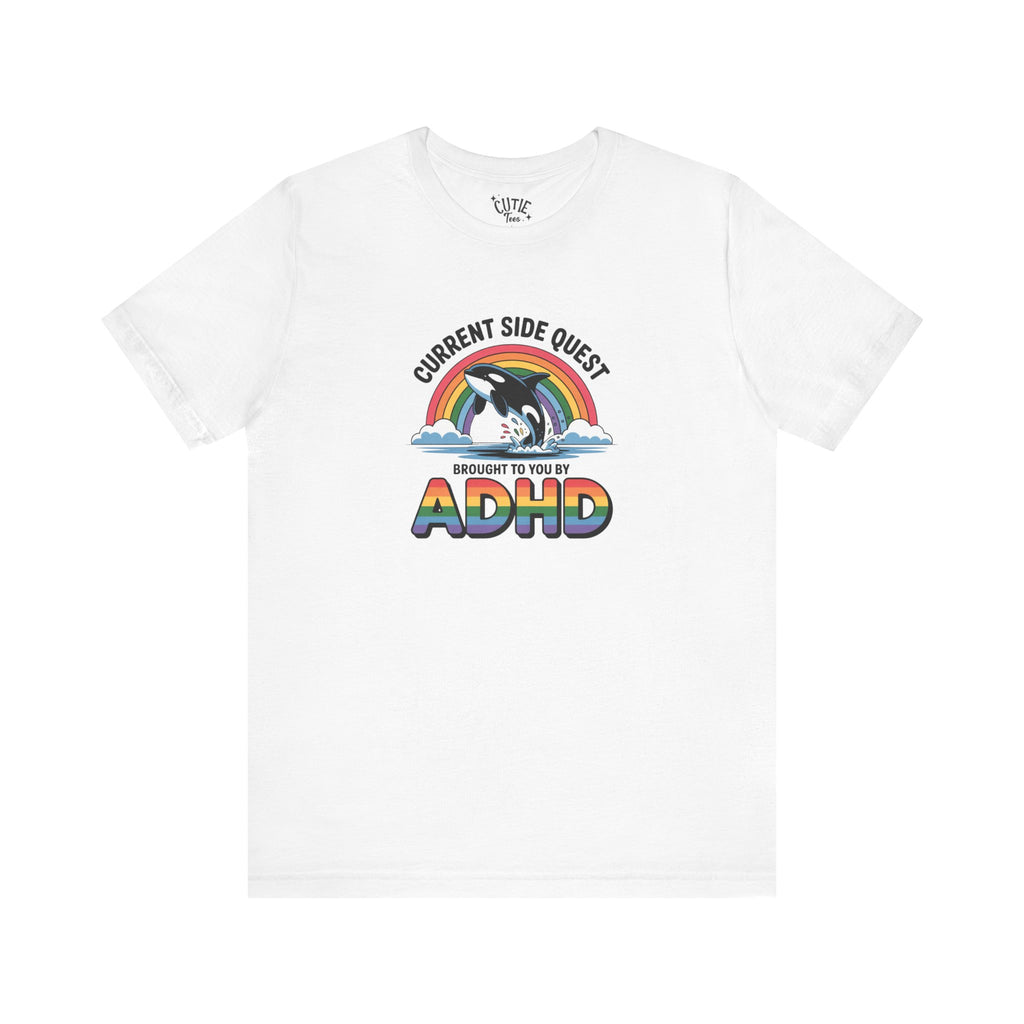 Sidequest Tee - Adhd rainbow whale