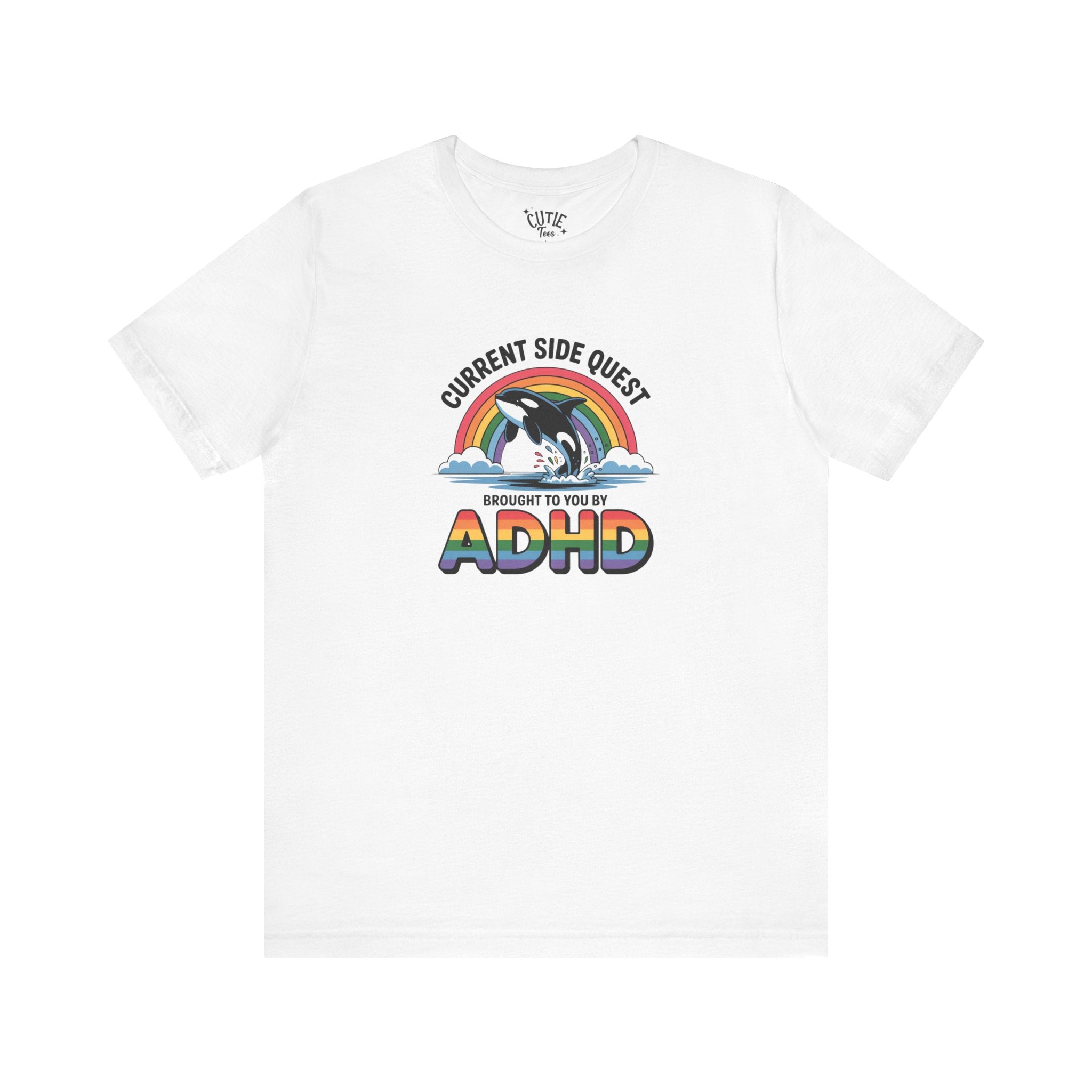 Sidequest Tee - Adhd rainbow whale