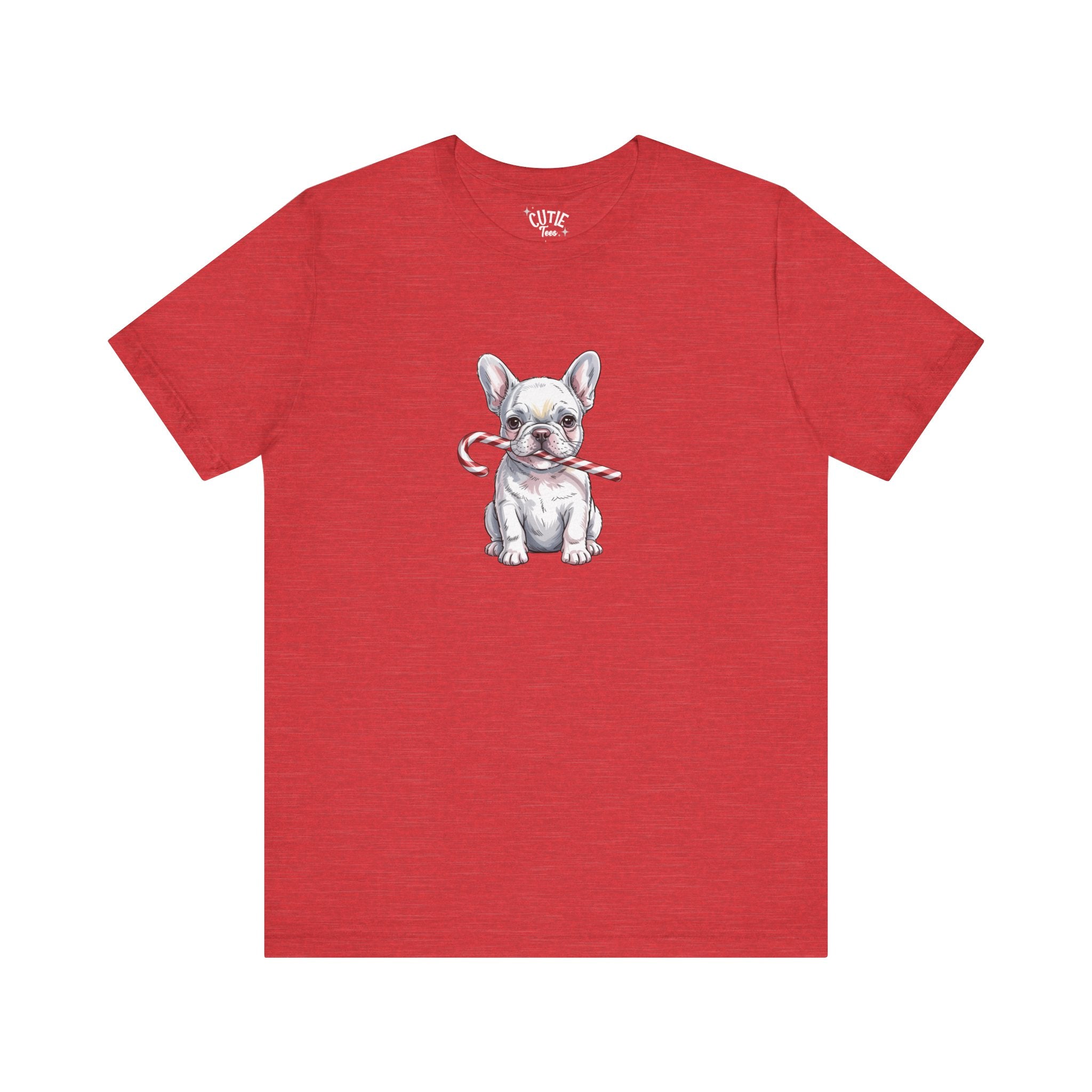 Frenchie Christmas Graphic Tee, Holiday T-Shirt, Cute Pet Lover Gift, Unisex Christmas Shirt, Dog Lover Apparel