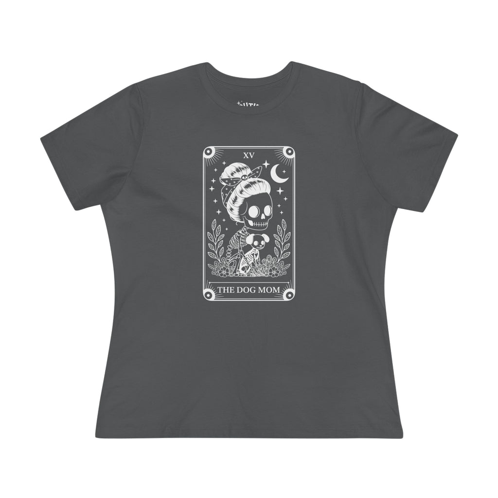 Dog Mom Tarot Card Tee, Cute Dog Mom T-shirt, Gift for Pet Lovers, Casual Cotton Top, Animal Lovers Apparel, Fun Graphic Tee