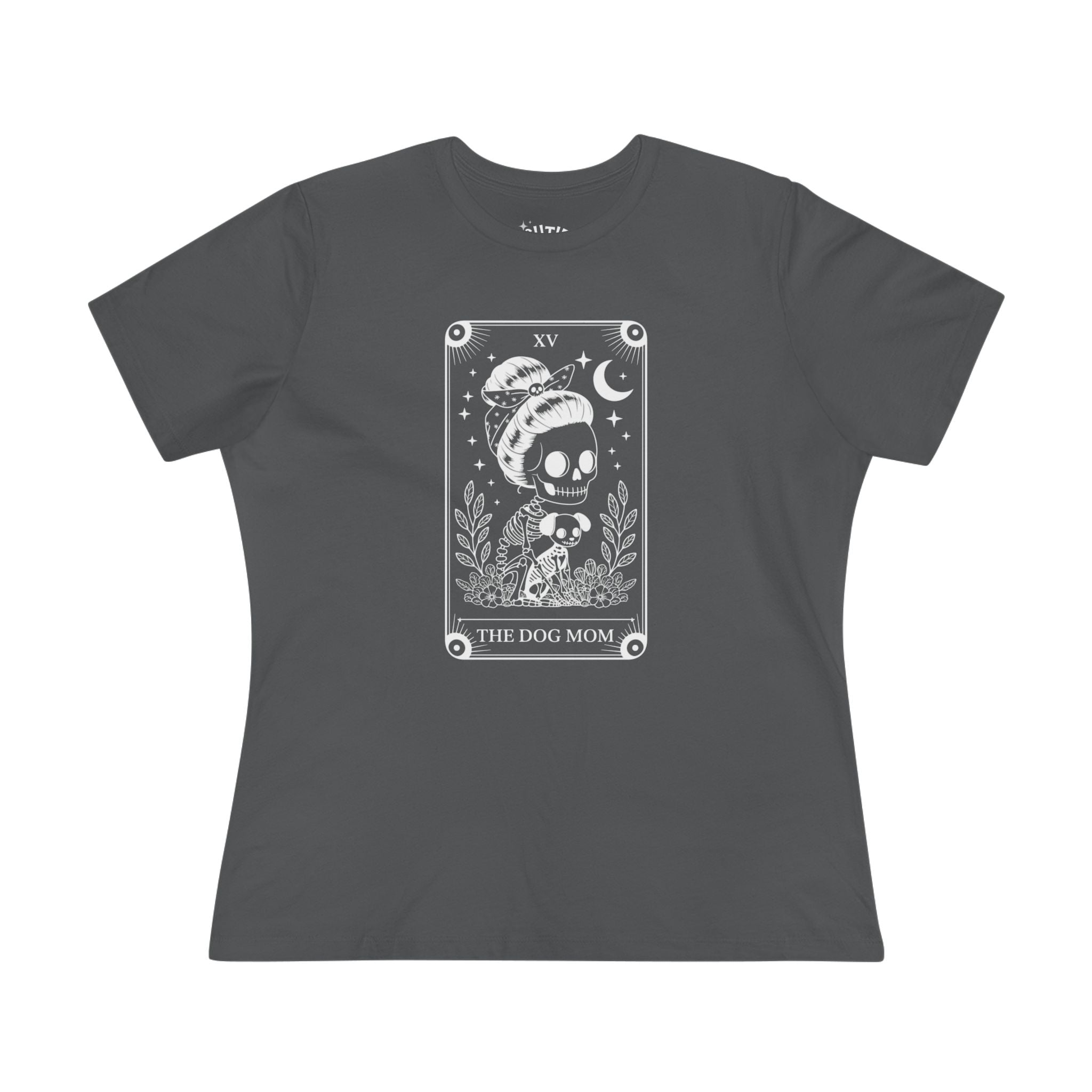 Dog Mom Tarot Card Tee, Cute Dog Mom T-shirt, Gift for Pet Lovers, Casual Cotton Top, Animal Lovers Apparel, Fun Graphic Tee