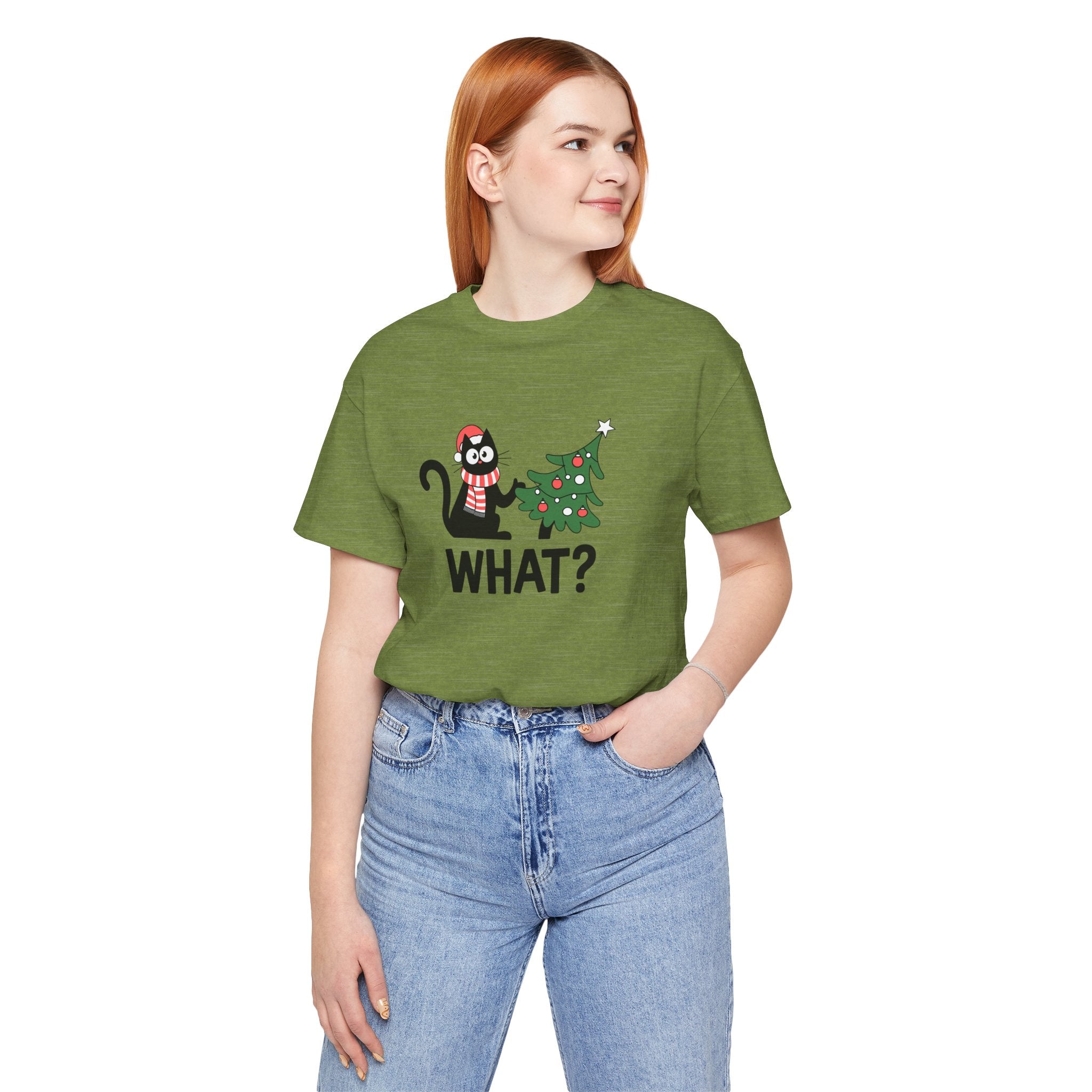 Cat Christmas Tee, Holiday T-Shirt, Pet Lover Gift, Cute Christmas Apparel, Humor Shirt for Friends
