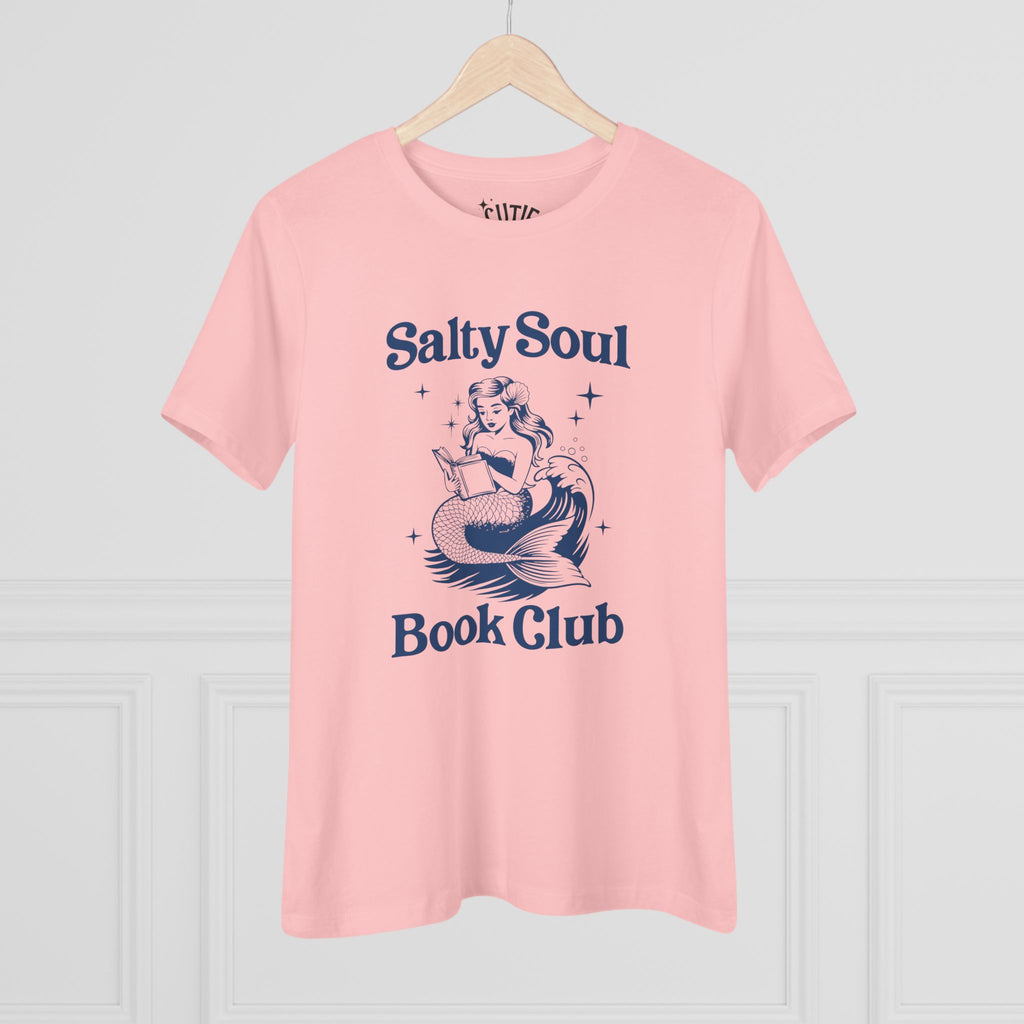Mermaid Salty Soul Cotton Tee - Book Lovers Gift