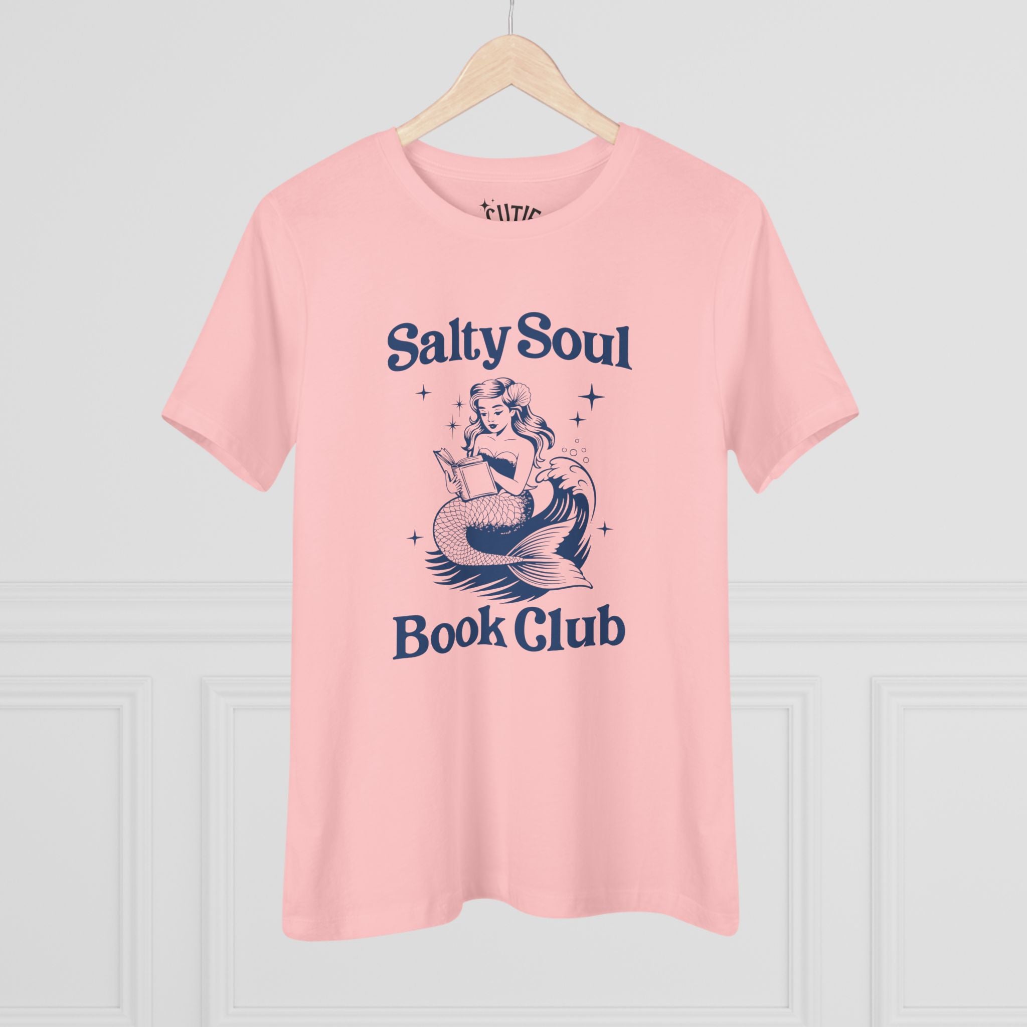 Mermaid Salty Soul Cotton Tee - Book Lovers Gift