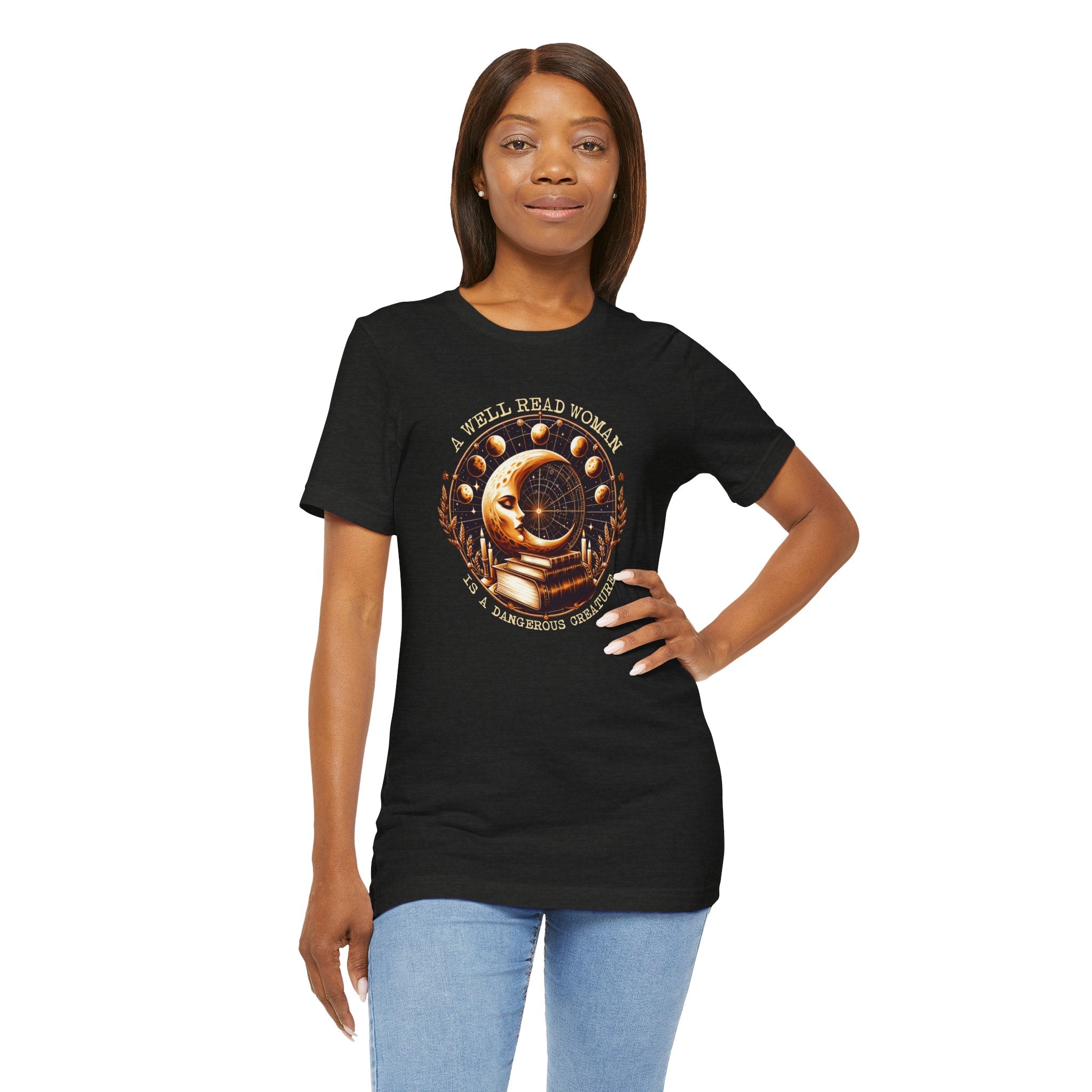 Book Lovers Tee - Well Read Woman Unisex Jersey Short Sleeve