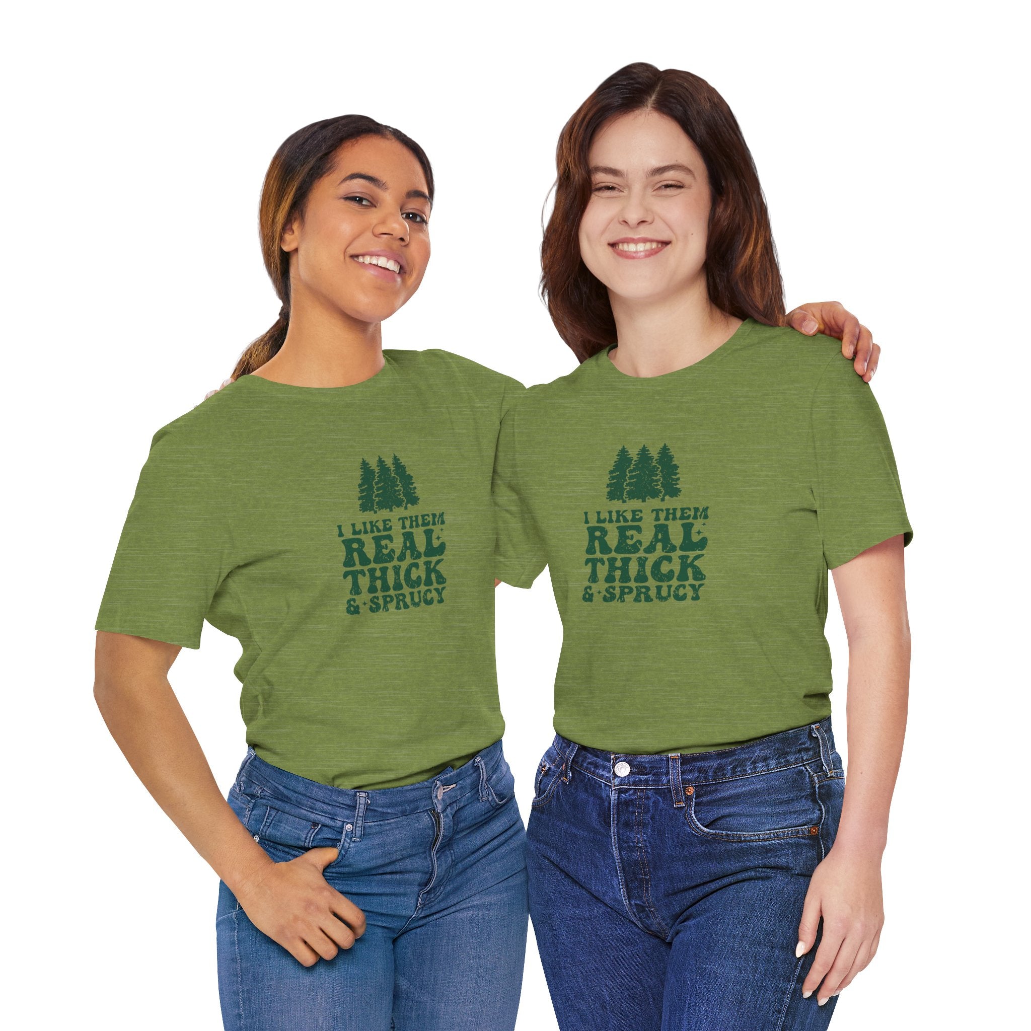 Real Thick & Sprucy Tee, Funny Nature Lover Shirt, Gift for Outdoorsy Friends, Unisex T-Shirt for Camping, Tree Lover Apparel, Earth [...]