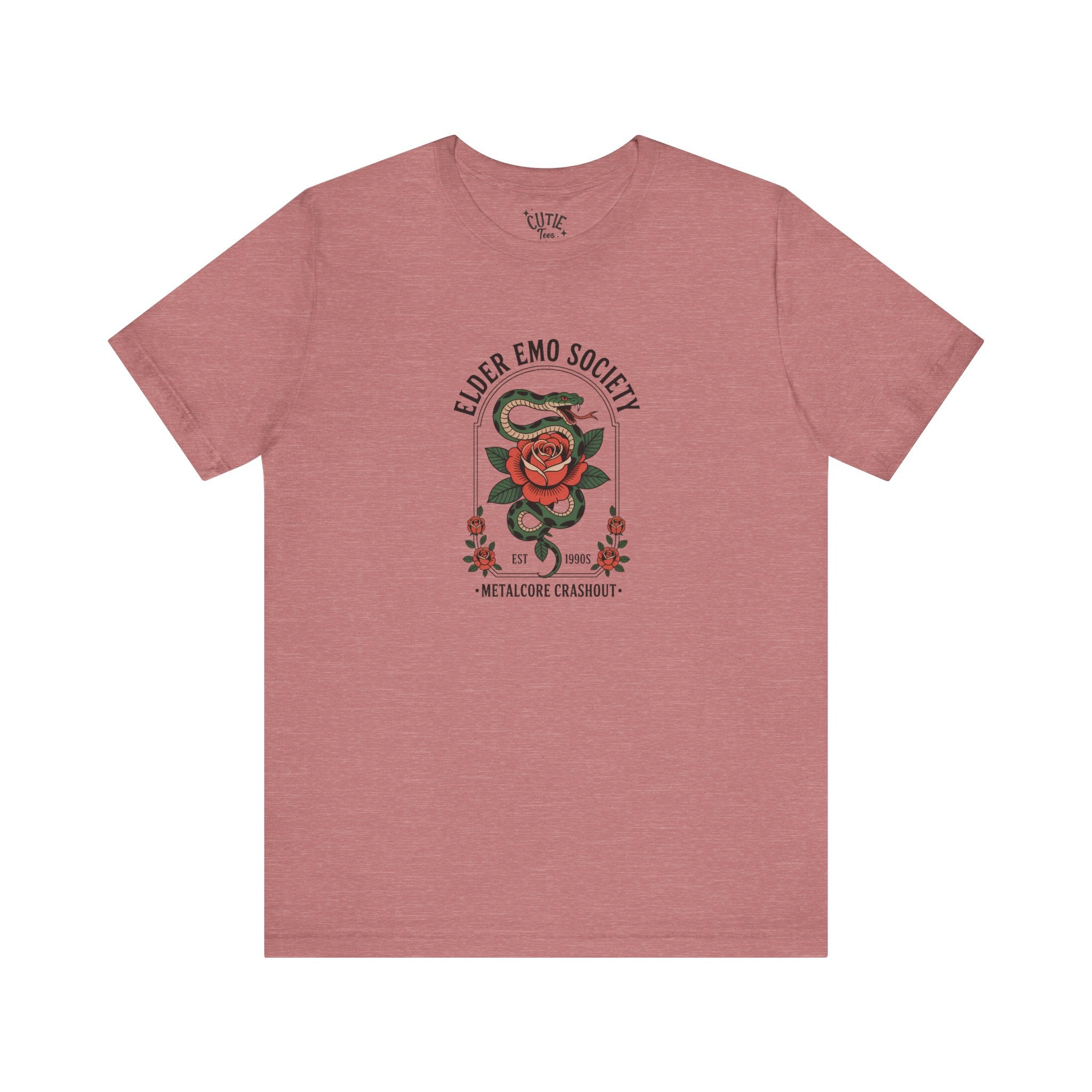 Elder Emo Society T-Shirt, Unisex Graphic Tee, Vintage Emo Style, Casual Wear, Ideal Gift for Emo Friends