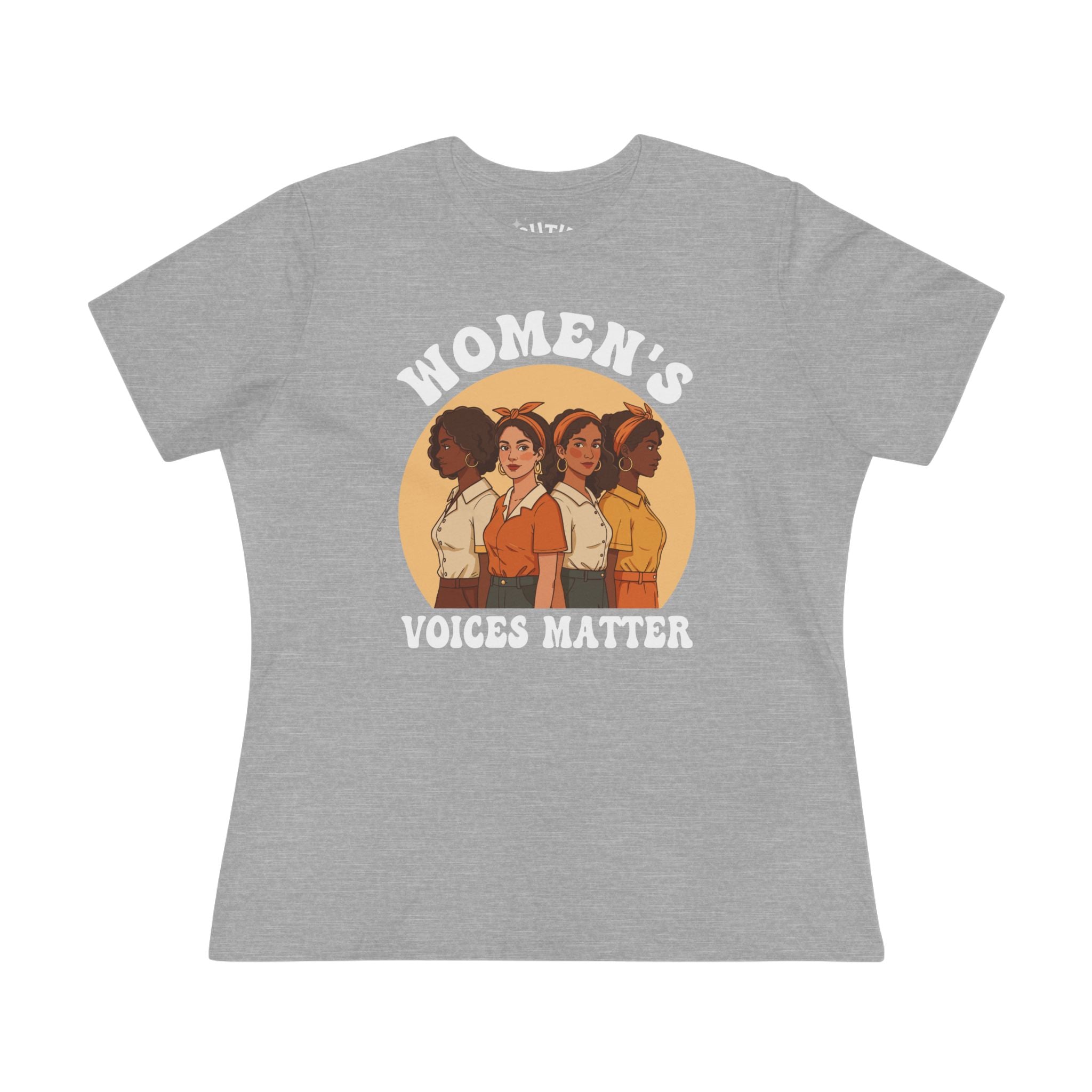 Women's Voices Matter Cotton Tee - Empowering Women, Feminist Shirt, Gift for Her, Casual Wear, Conscious Clothing, Social Justice Tee
