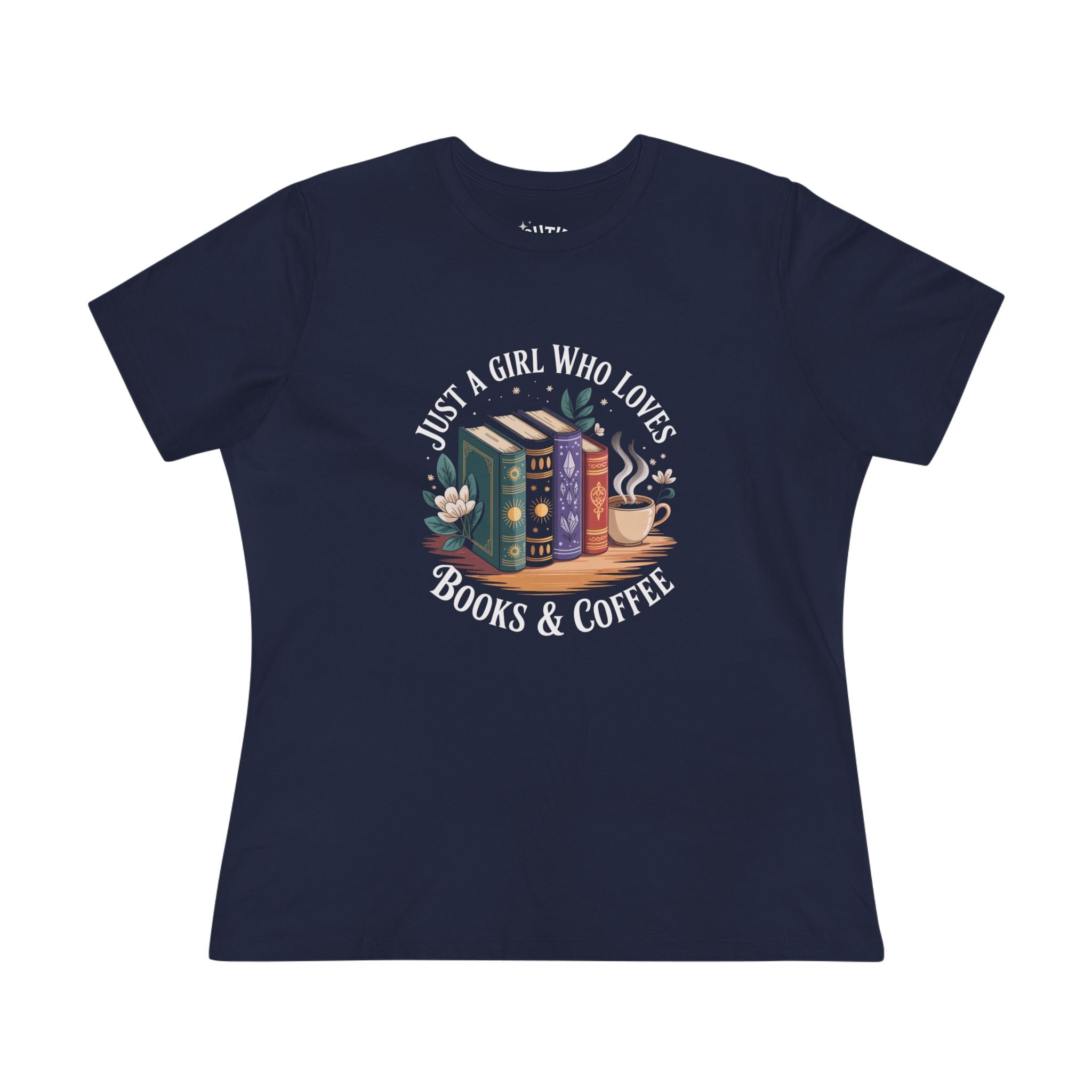 Just a Girl Who Loves Books & Coffee Tee, Cute Literature Shirt, Gift for Book Lovers, Cozy Reading Top, Bookworm Tee