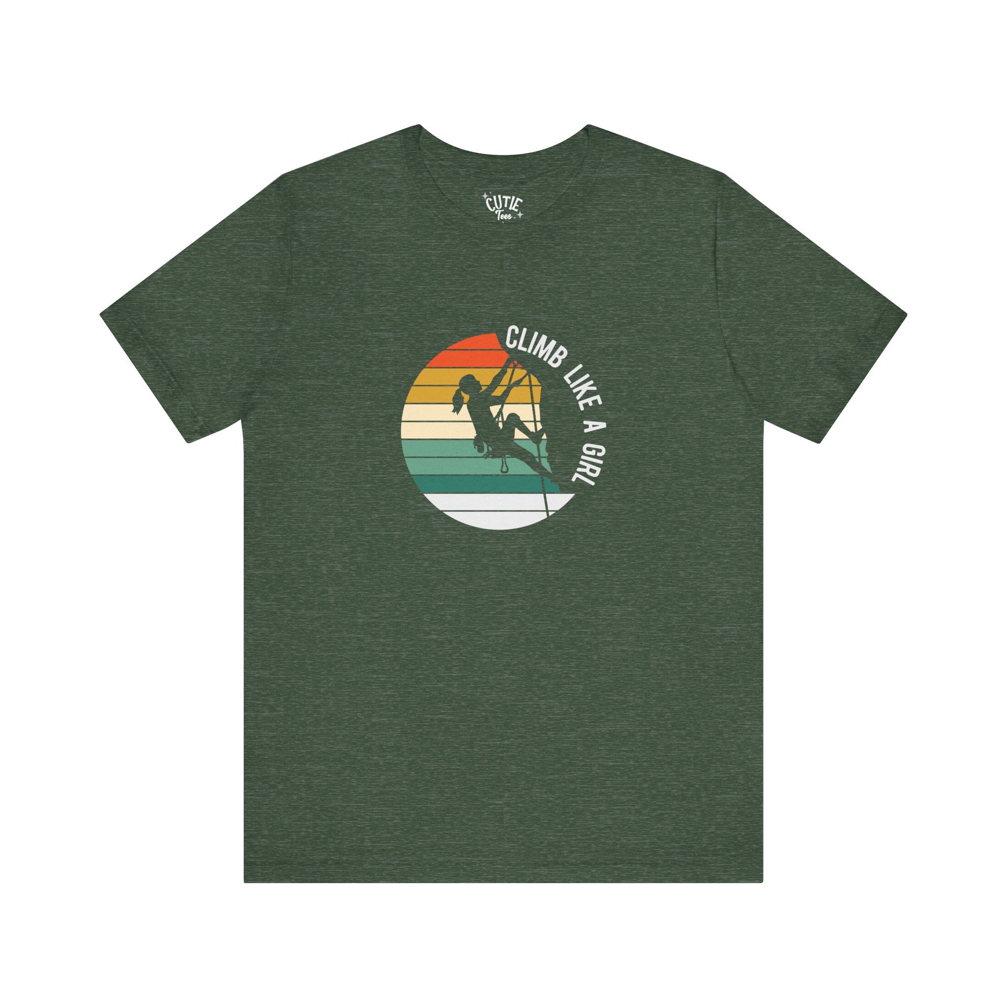 Climb Like a Girl Unisex Tee - Adventure Shirt, Climbers Gift, Women's Empowerment Tee, Fun Outdoor Wear, Sporty Casuals