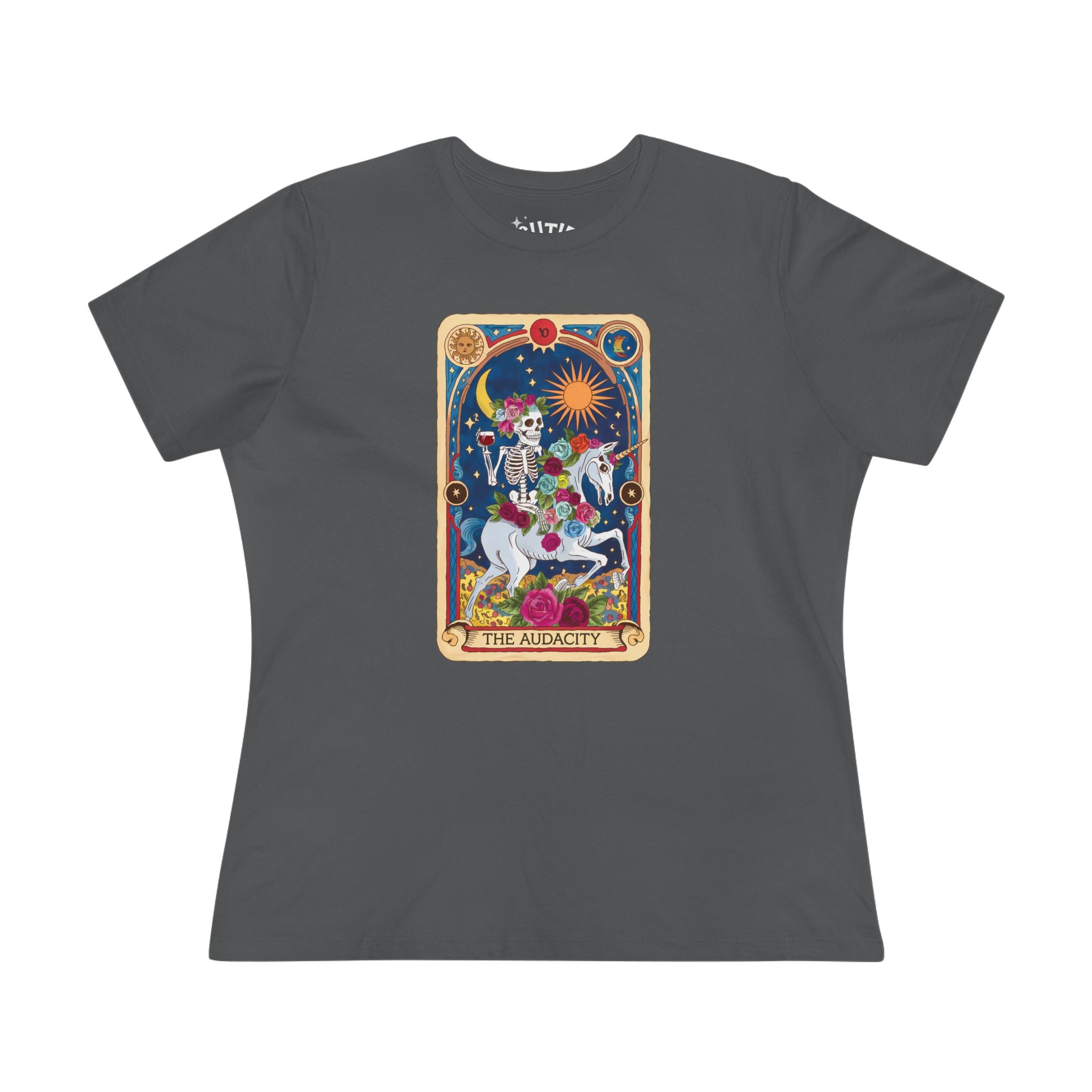 Audacity Women's Tarot Cotton Tee with 'The Alchemist' Design, Tarot Tee, Gift for Spiritual Seekers, Bohemian Style, Festival Top