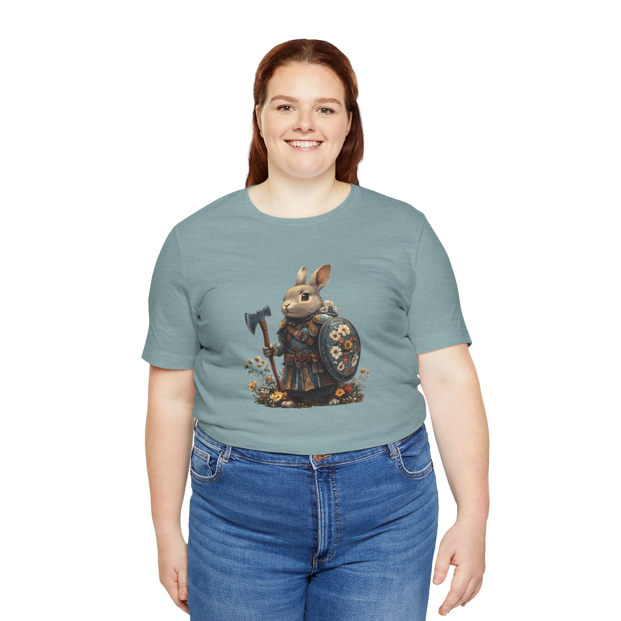 Warrior Rabbit Tee | Perfect for Animal Lovers, Gifts, Casual Wear, the Great Outdoors, and the Adventurous Spirit