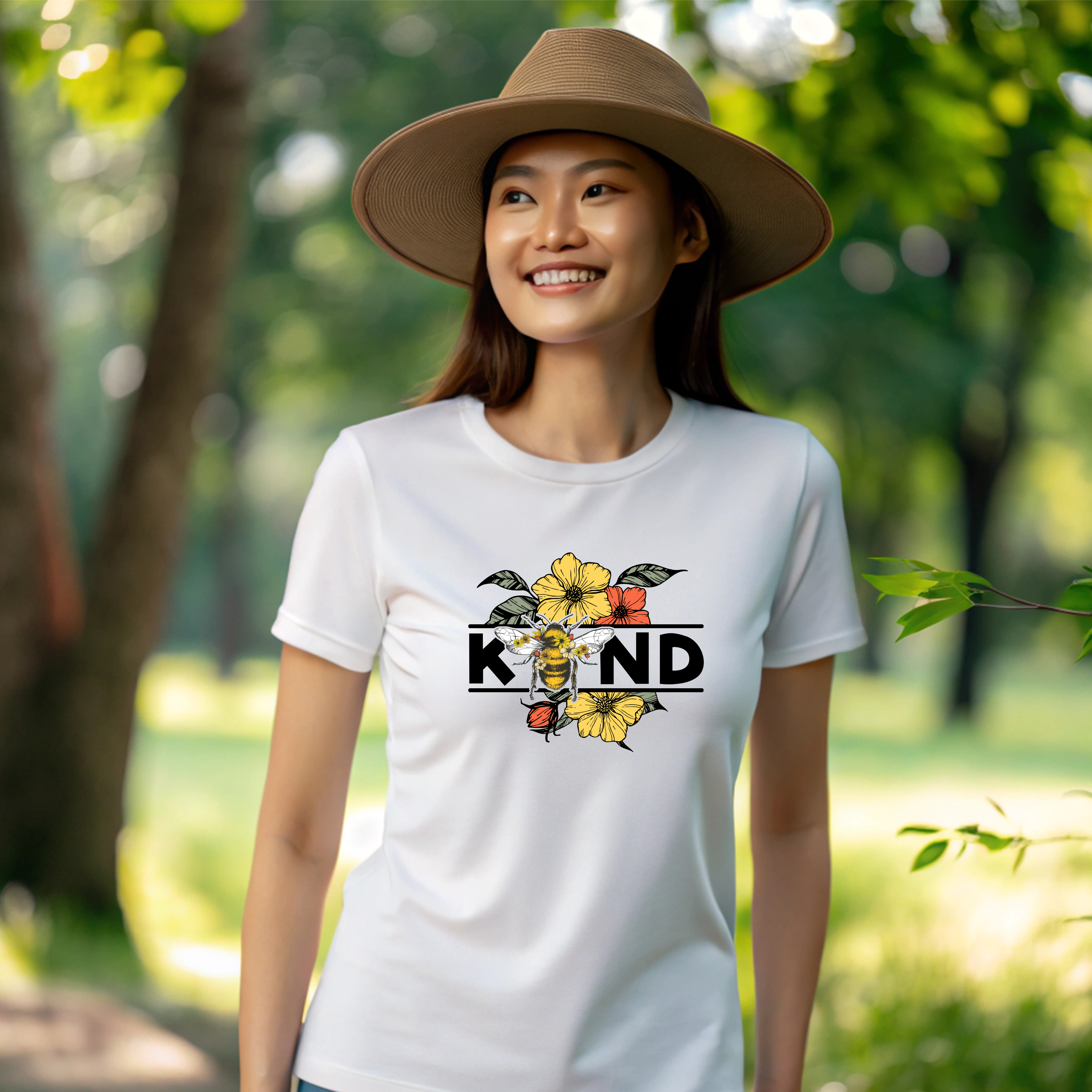 Be Kind Women's Tee - Honey Bee Inspirational Kindness Shirt