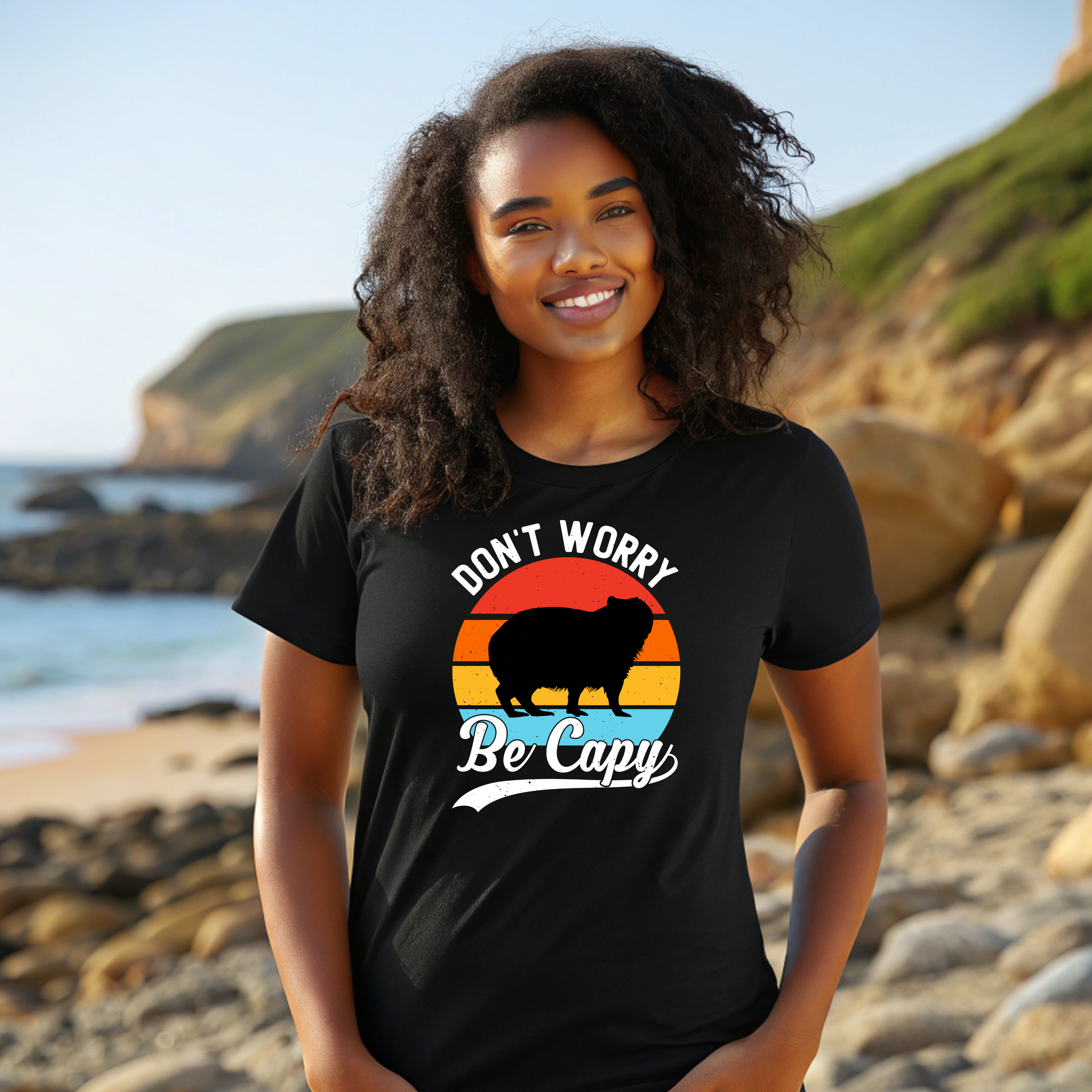 Capybara Tee - Don't Worry Be Capy