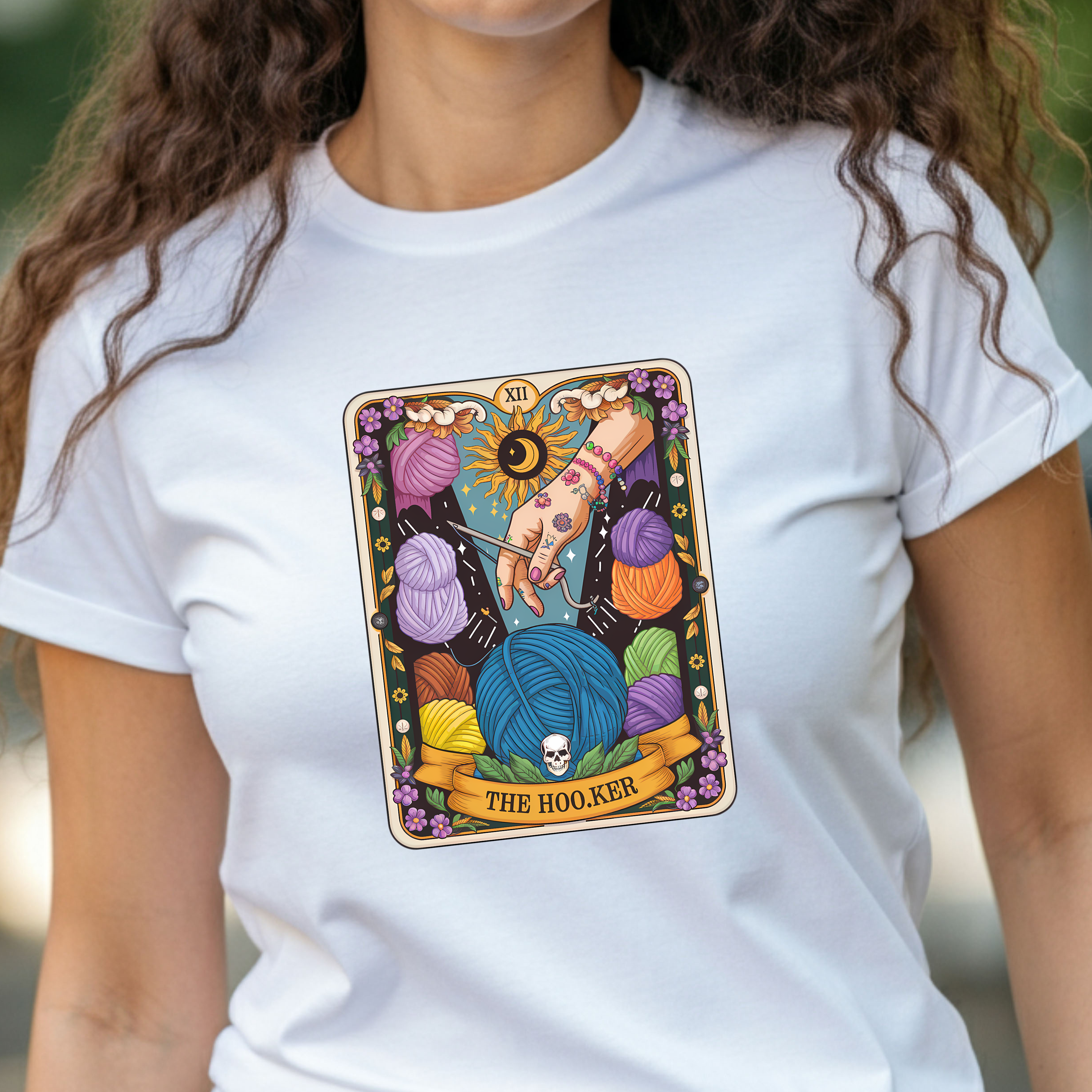 Crochet Tee - The Hooker Tarot Card Shirt