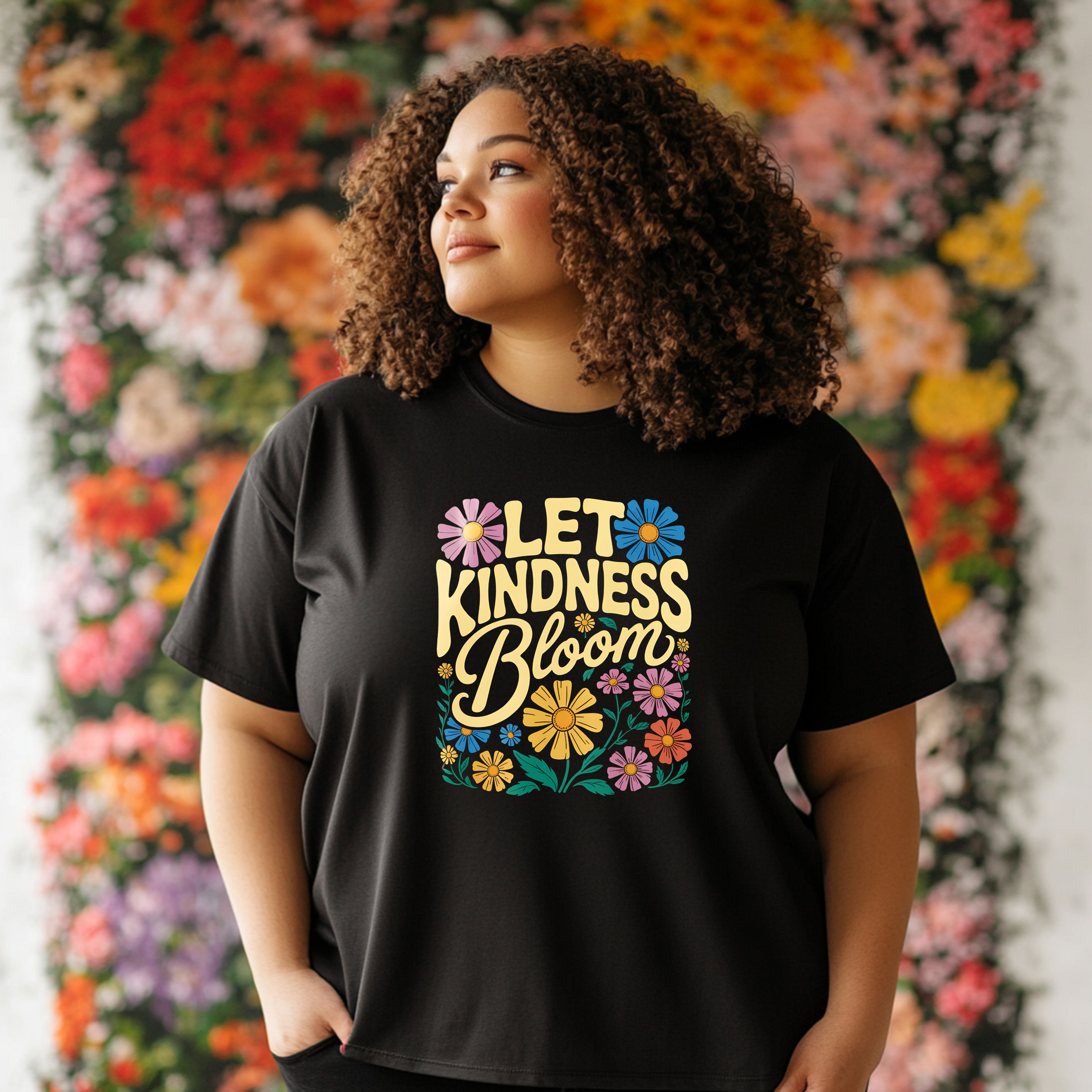 Kindness Tee - Let Kindness Bloom Shirt, Casual Wear, Gifts for Friends, Encouragement Clothing, Spring Fashion