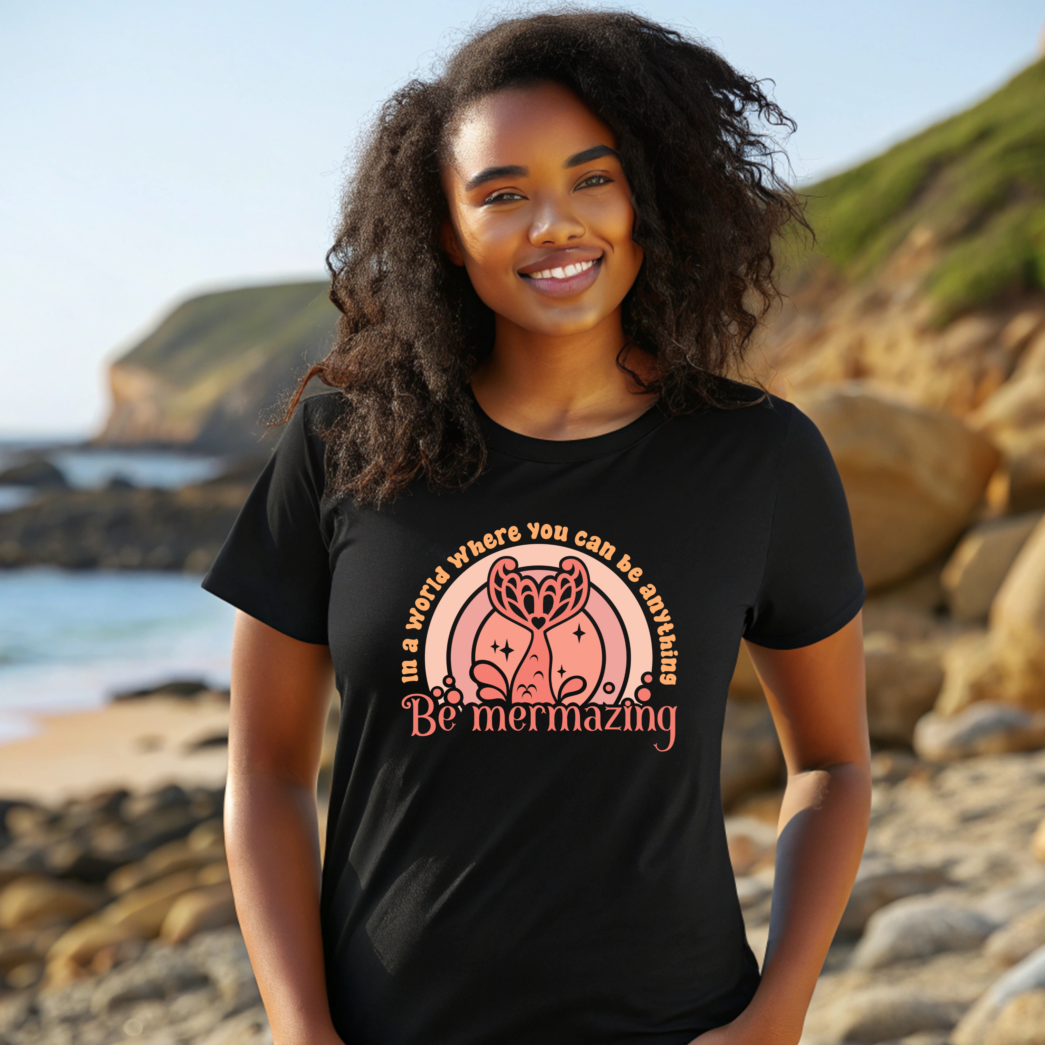Mermaid Tee - Be Mermazing Inspirational Top