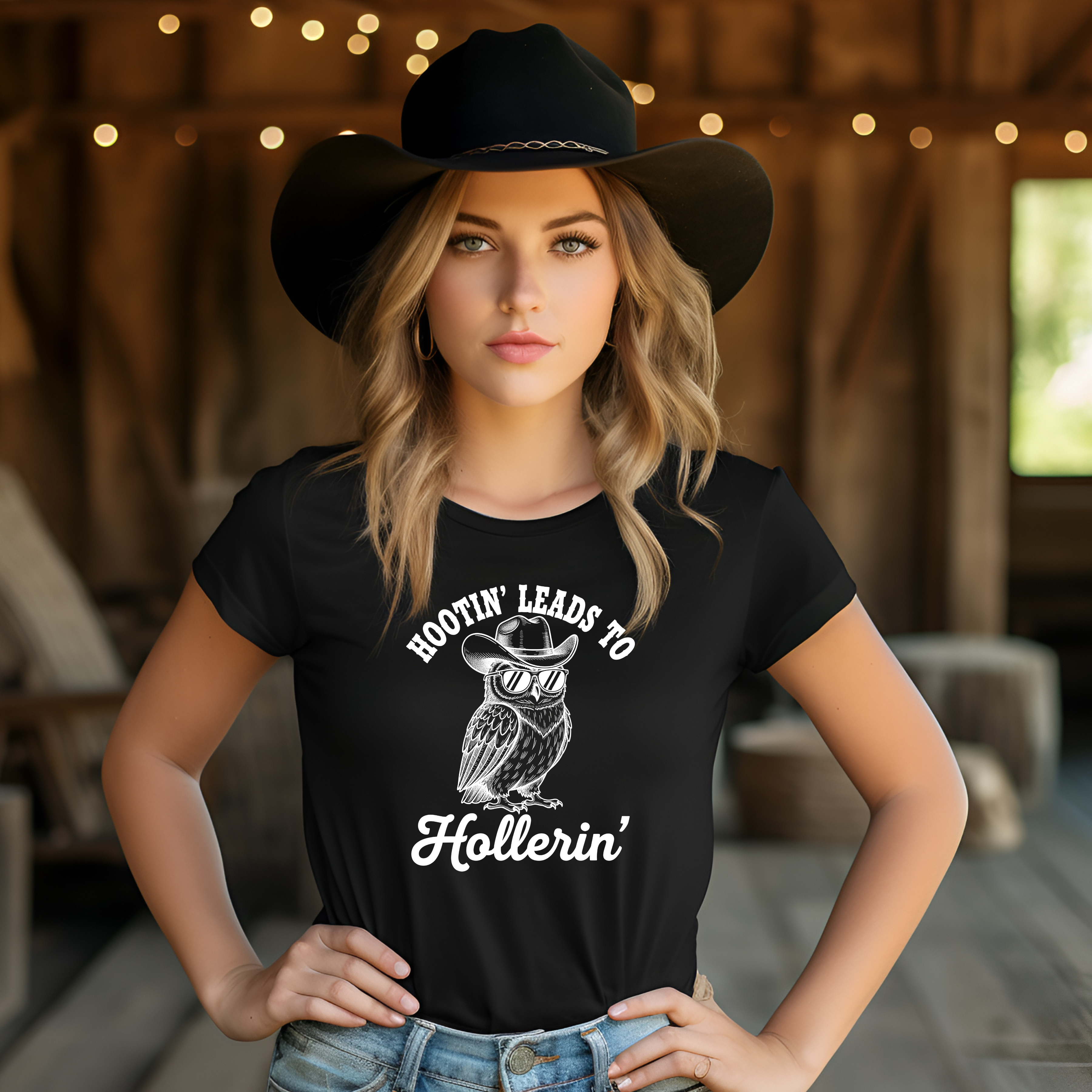 Owl Hootin' Leads to Hollerin' Unisex Tee, Funny Owl T-Shirt, Gift for Owl Lovers, Casual Wear, Animal Lover Apparel