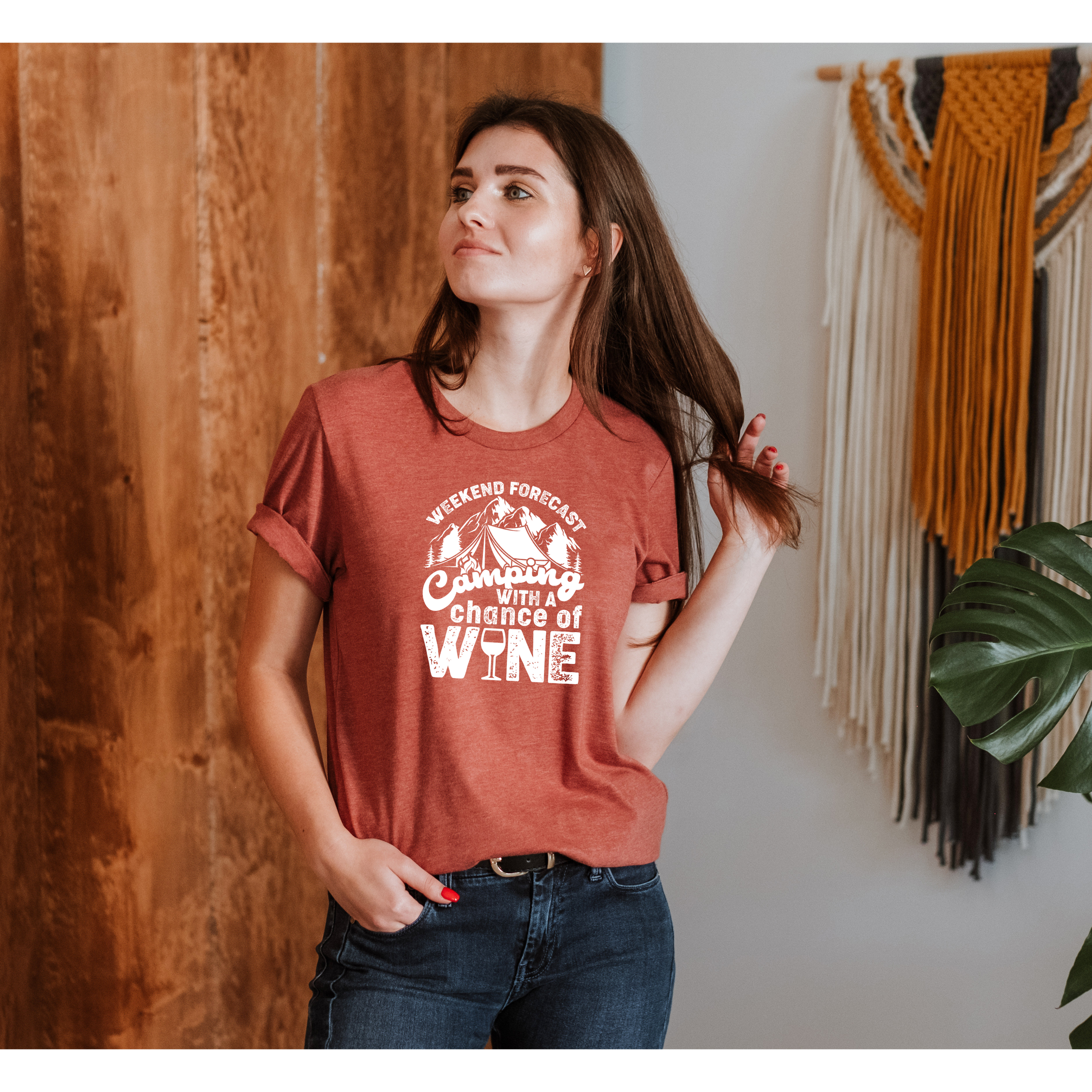 Adventure Wine Camping Tee