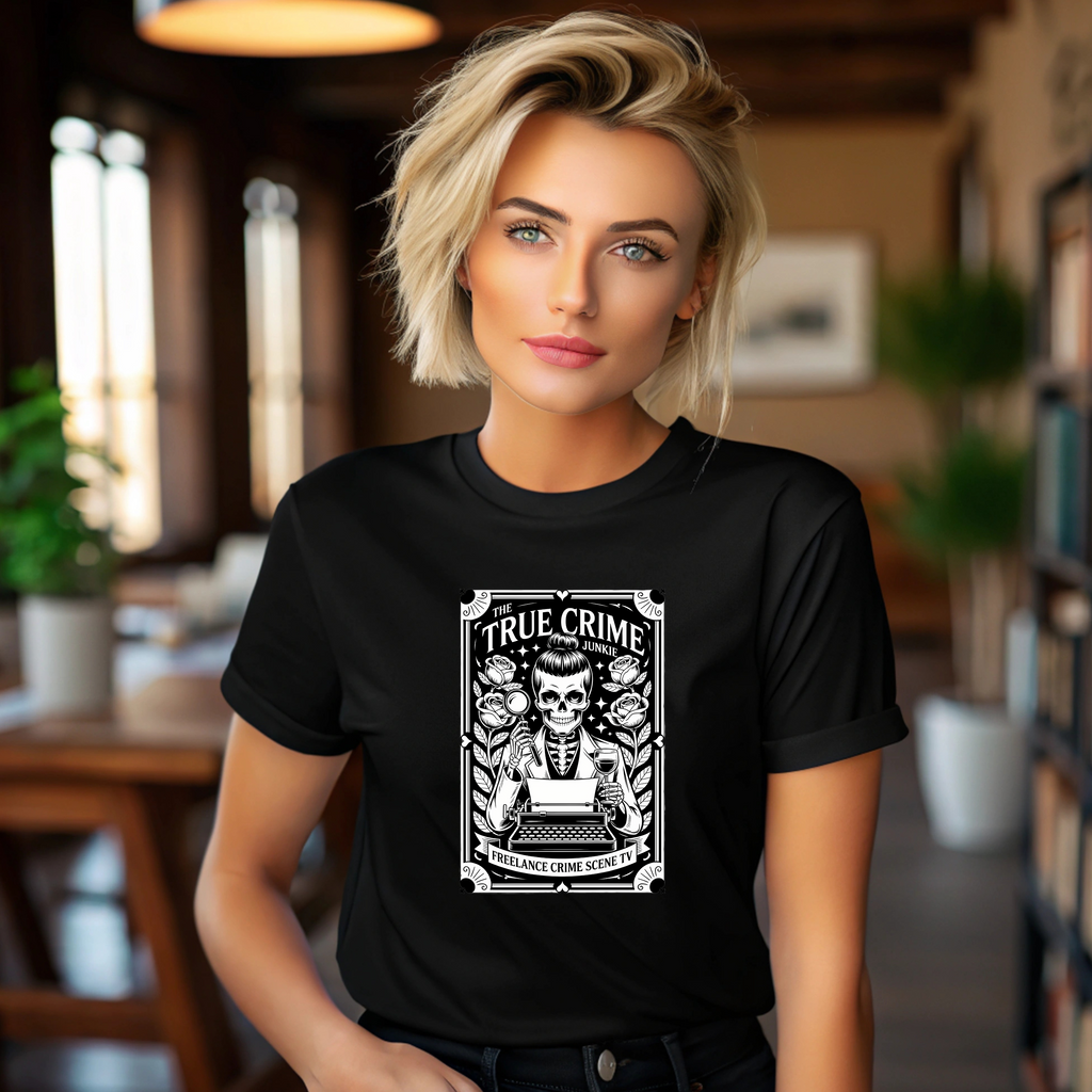 True Crime Tee – Vintage Tarot Graphic T-Shirt