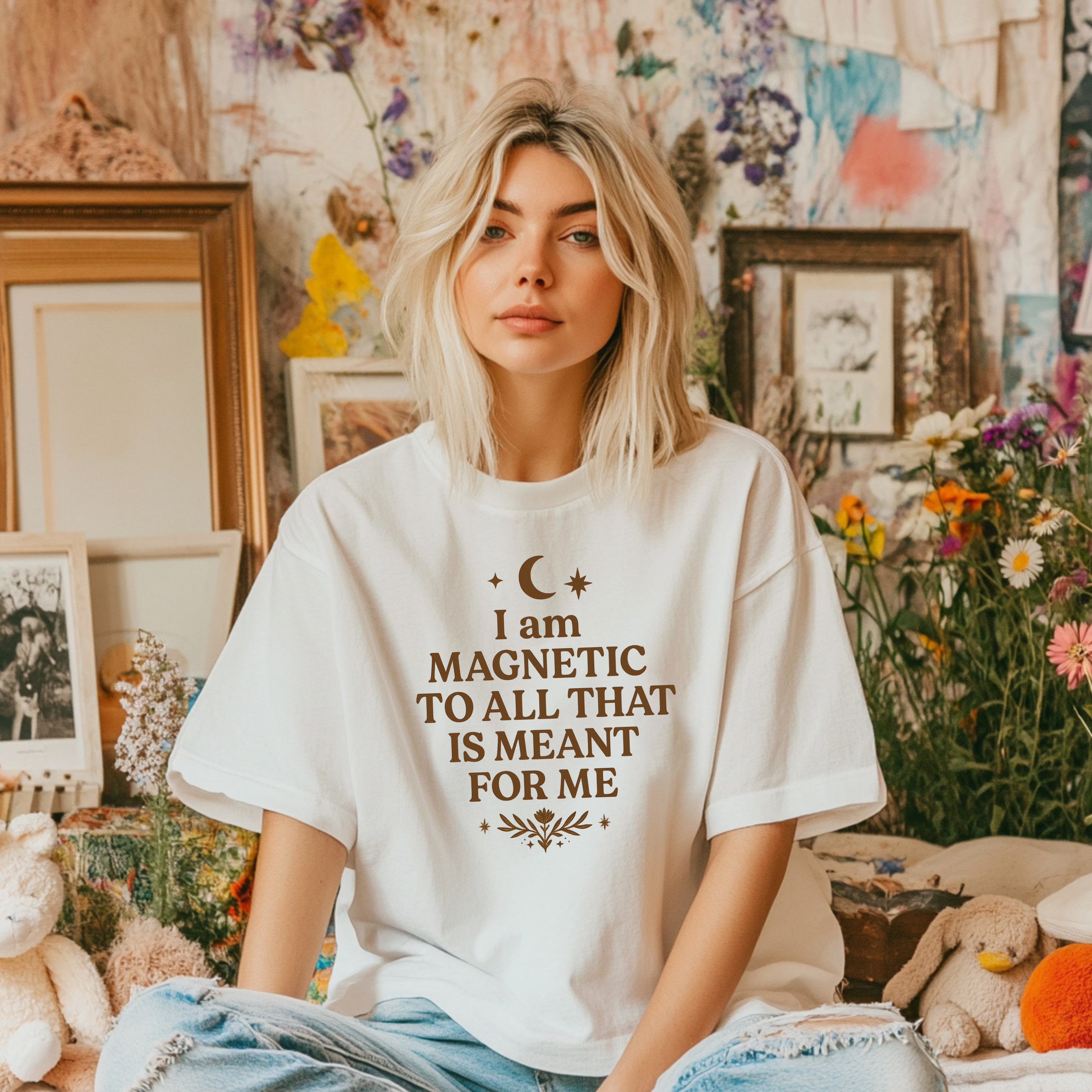 Law of Attraction Tee — "I Am Magnetic To All That Is Meant For Me" Inspirational T-Shirt