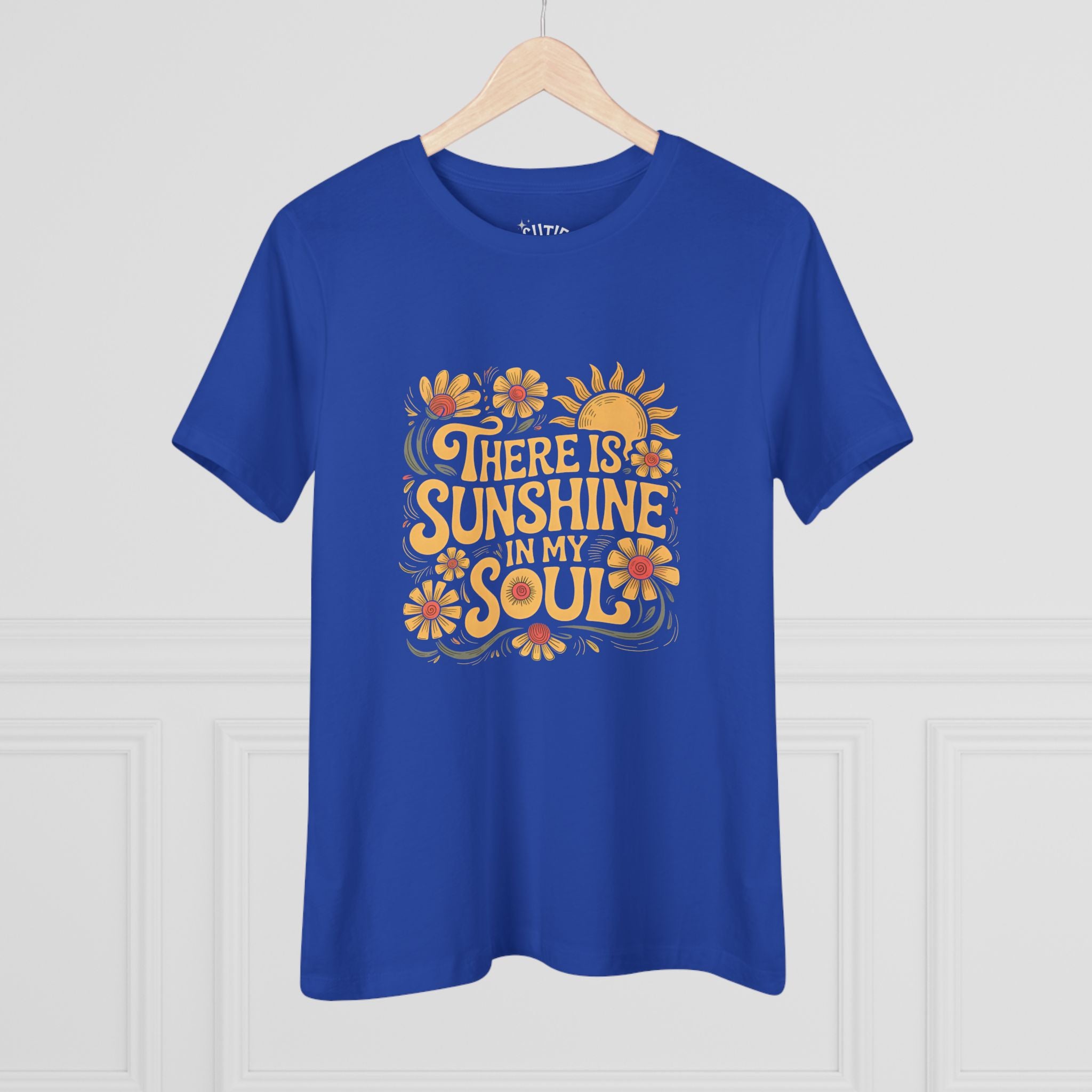 There is Sunshine in My Soul Women's Tee - Inspirational, Gift for Her, Summer Vibes, Casual Wear, Positive Quote Shirt