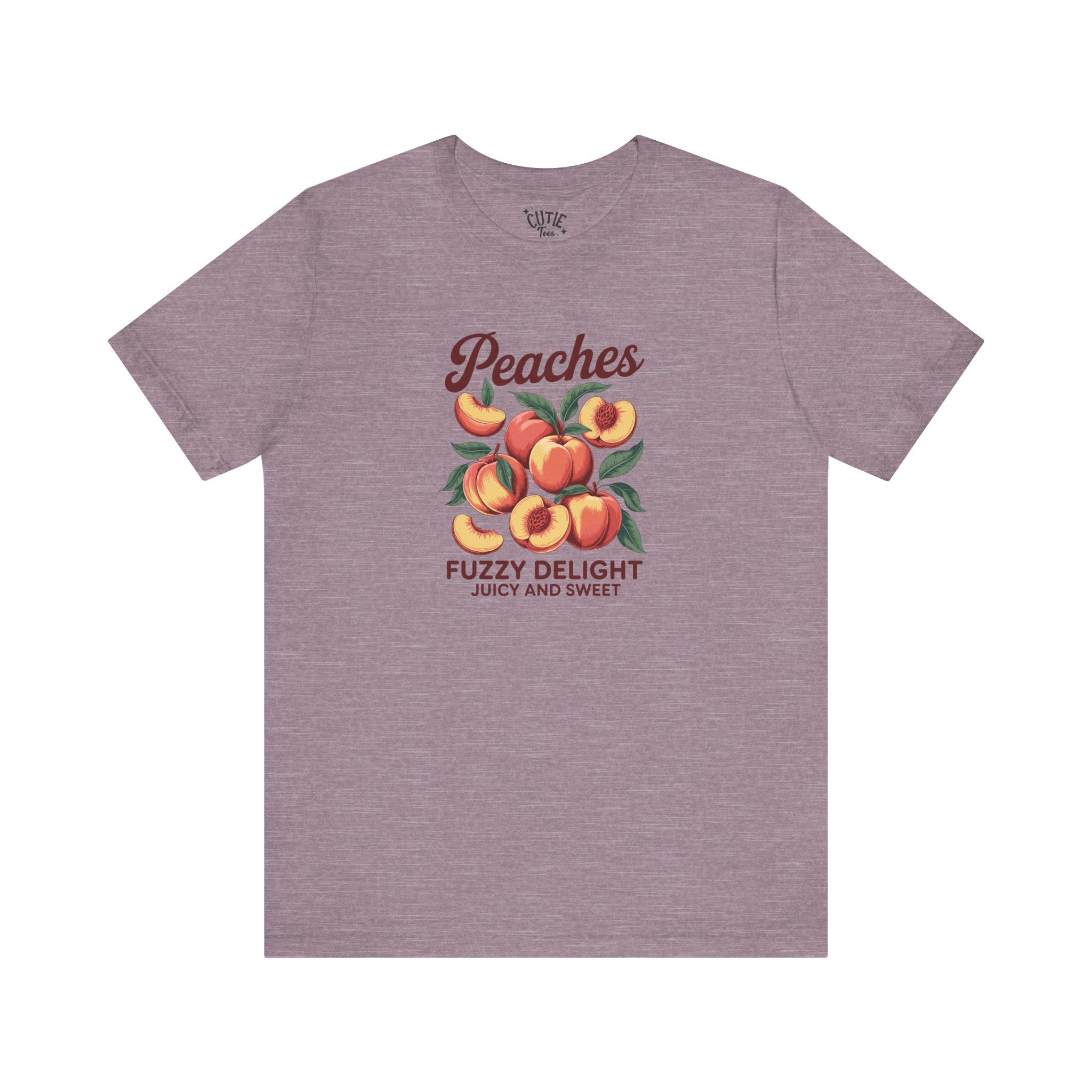 Peaches Tee, Summer T-Shirt, Fruit Lover's Design, Gifts for Foodies, Casual Wear, Fall Harvest, Cute Graphic Tee