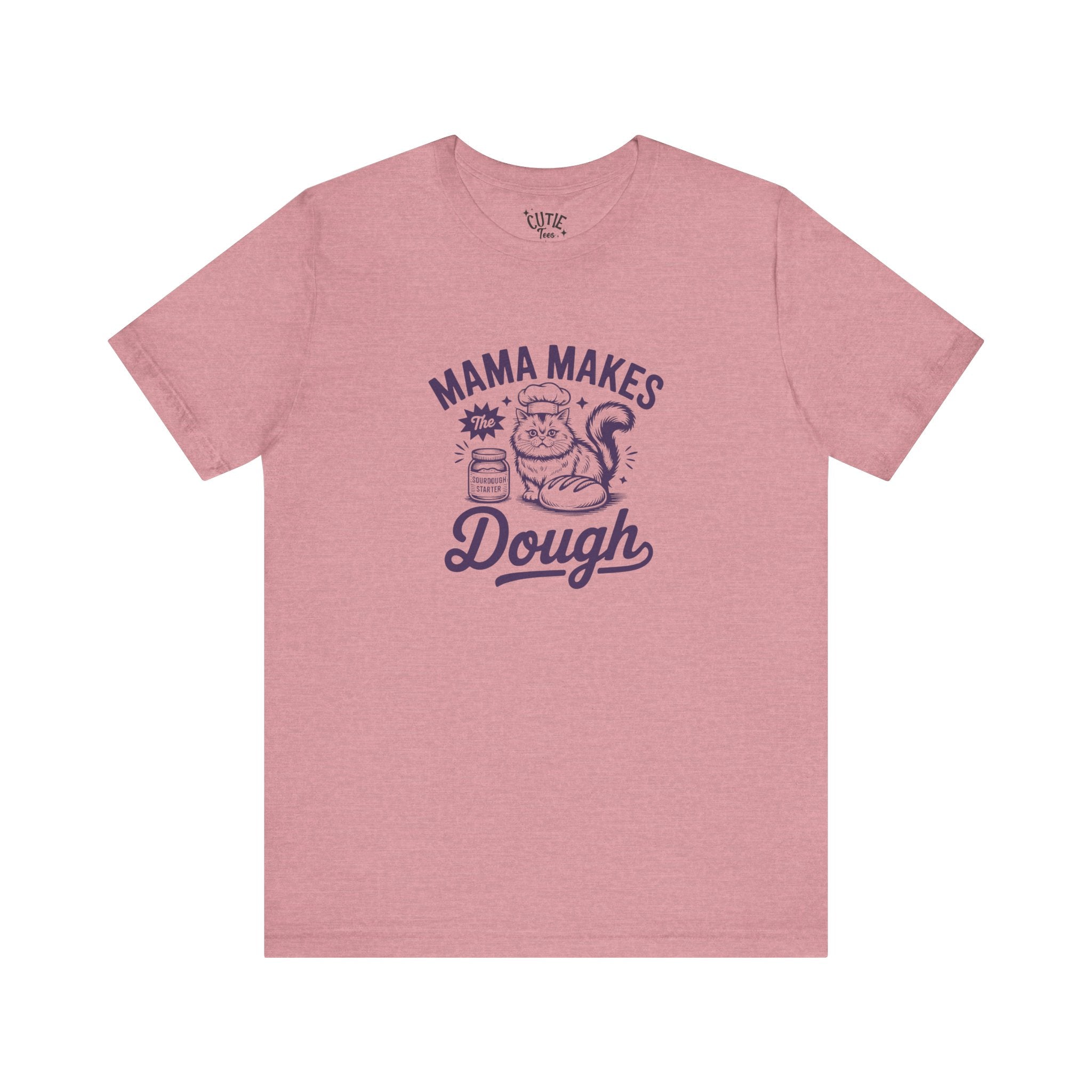Mama Makes the Dough Cat T-Shirt | Fun Cooking Tee | Gift for Moms | Baking Shirt | Cute Foodie Apparel | Kitchen Lover's Gift