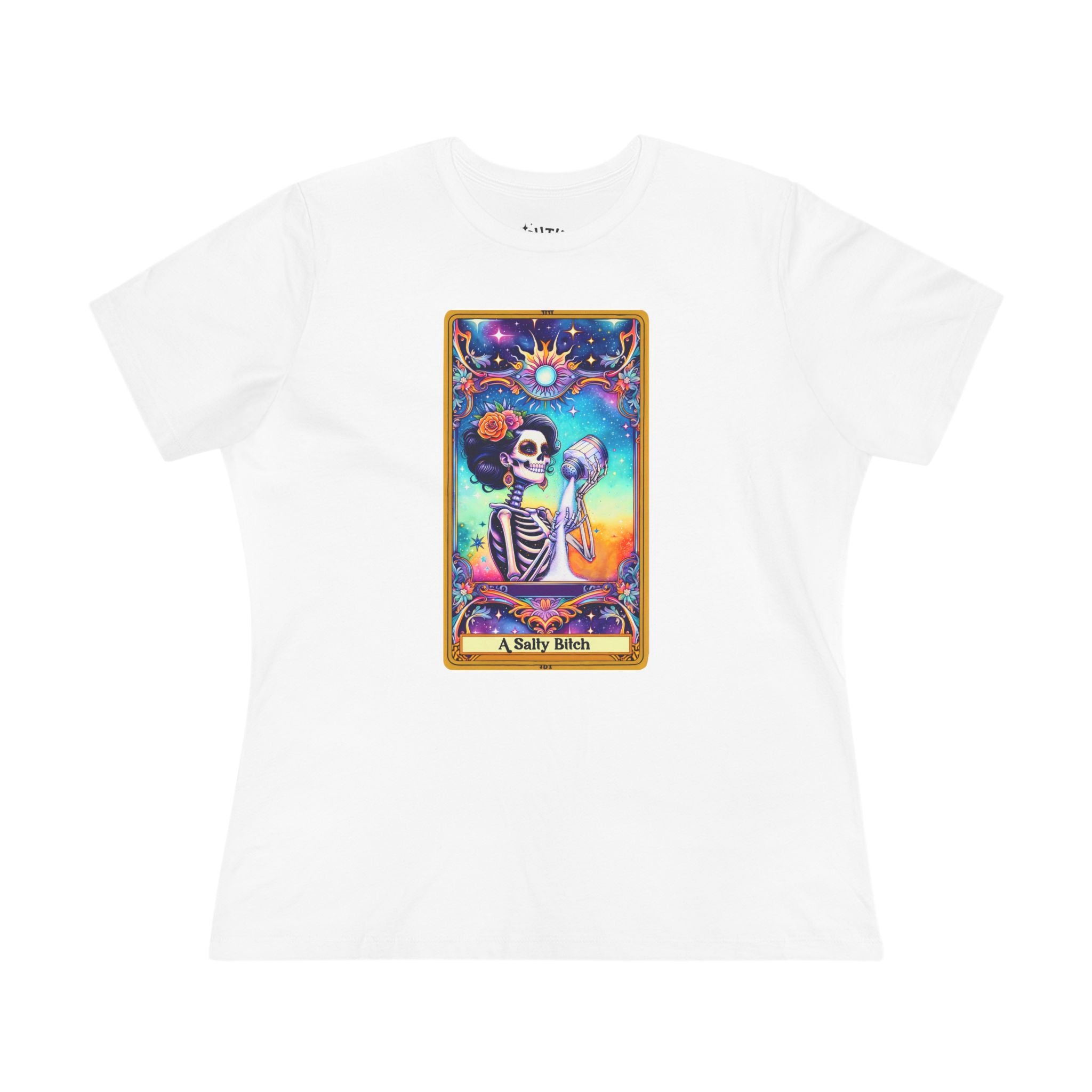 Tarot Card Women's Cotton Tee - Salty Bi*ch