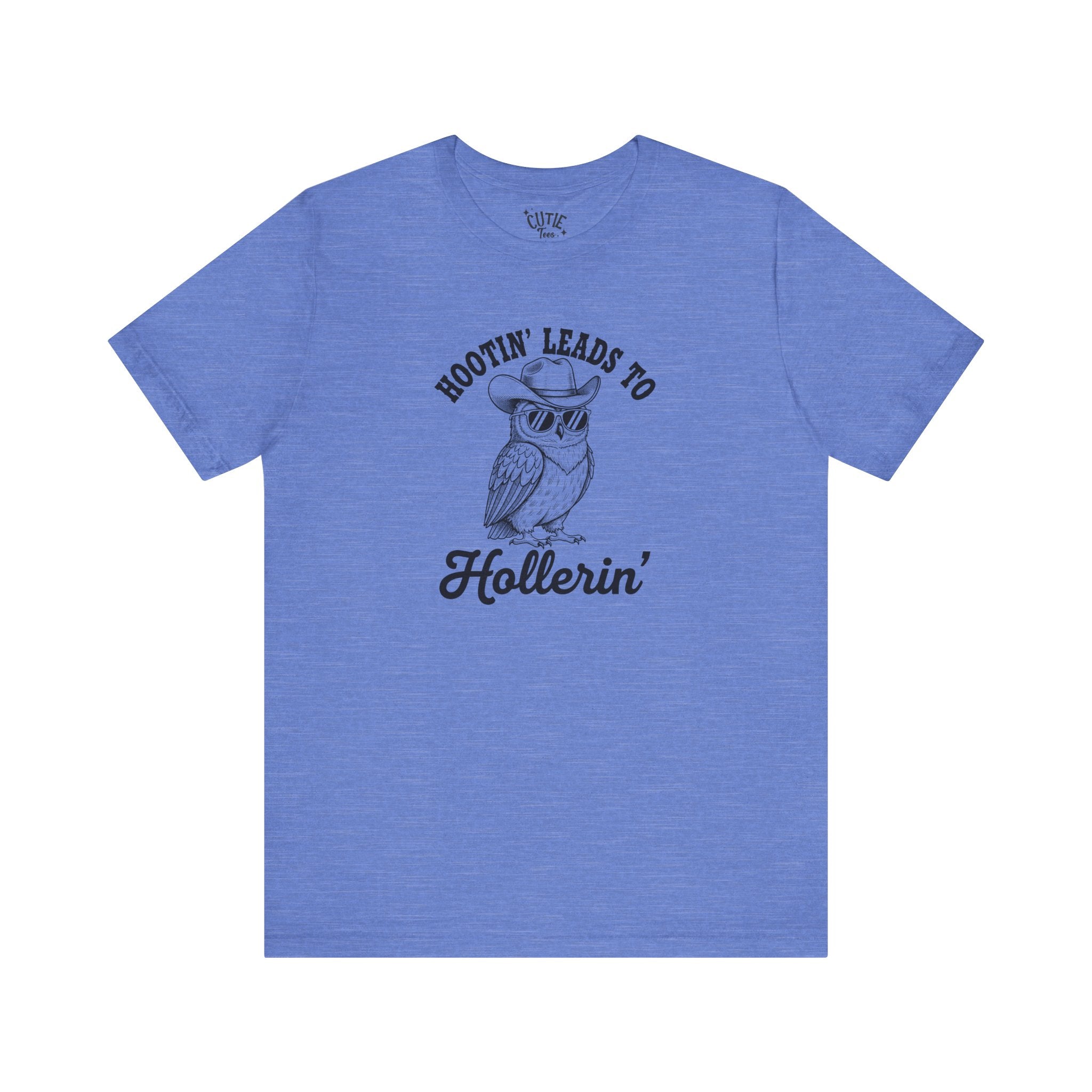 Owl Hootin' Leads to Hollerin' Unisex Tee, Funny Owl T-Shirt, Gift for Owl Lovers, Casual Wear, Animal Lover Apparel