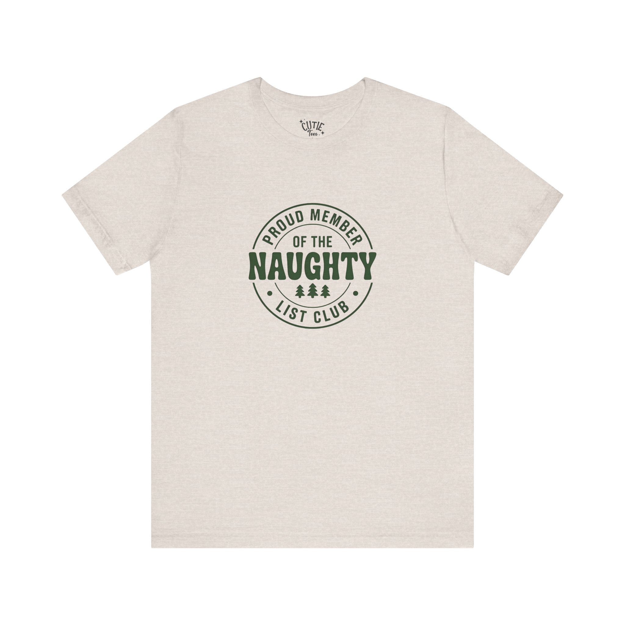 Naughty List Club Tee, Funny Holiday T-Shirt, Unisex Graphic Shirt, Christmas Apparel, Gift for Mischievous Friends