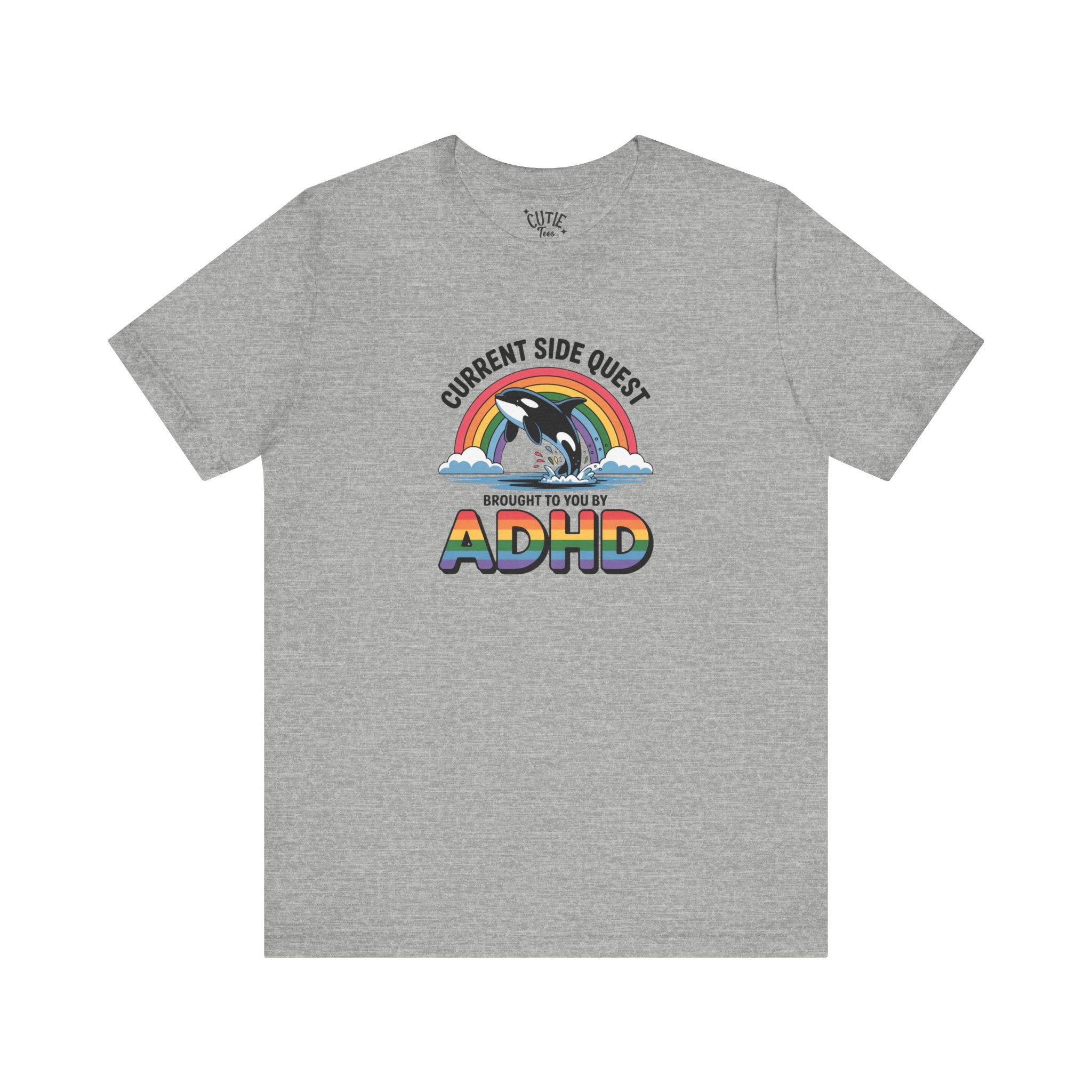 Sidequest Tee - Adhd rainbow whale