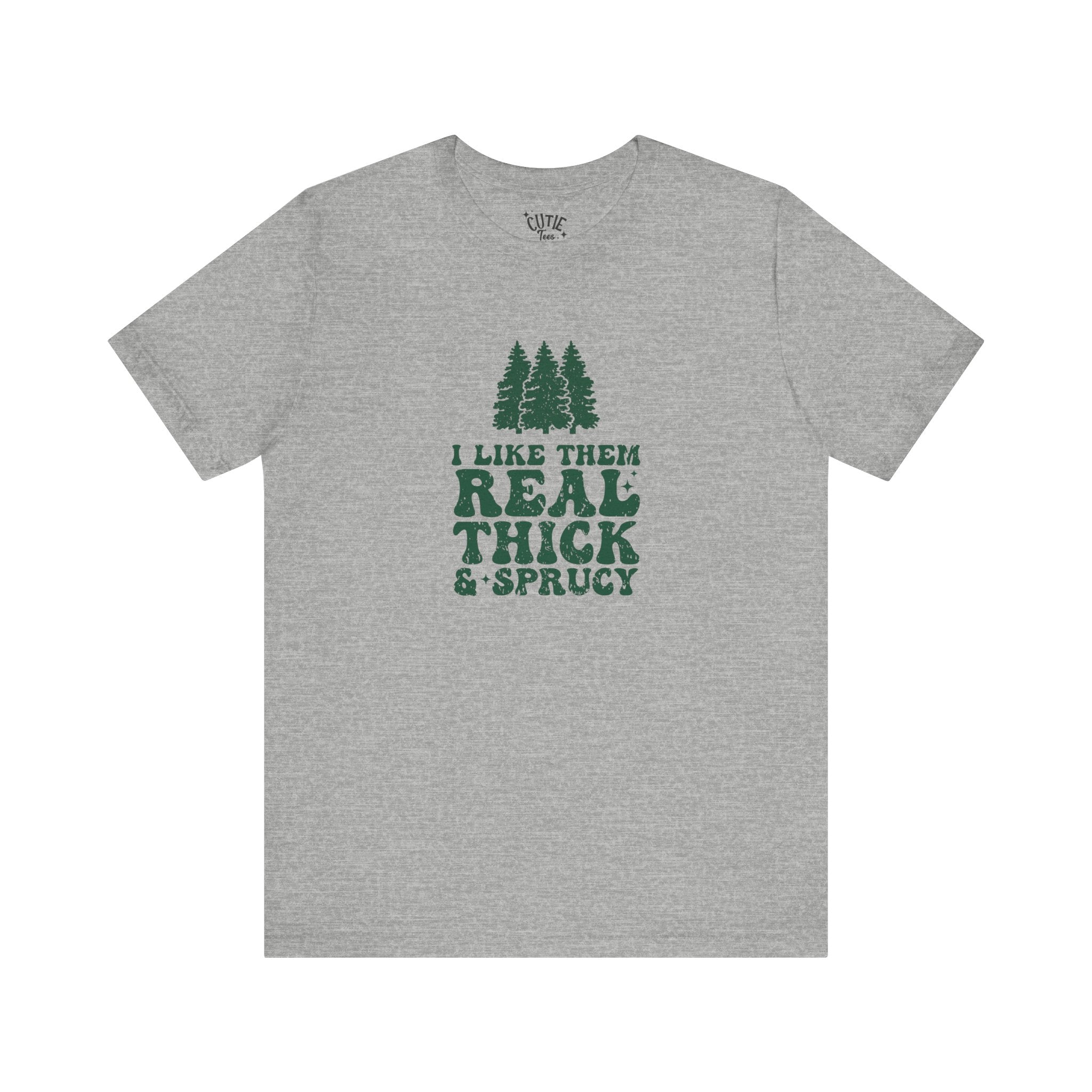 Real Thick & Sprucy Tee, Funny Nature Lover Shirt, Gift for Outdoorsy Friends, Unisex T-Shirt for Camping, Tree Lover Apparel, Earth [...]