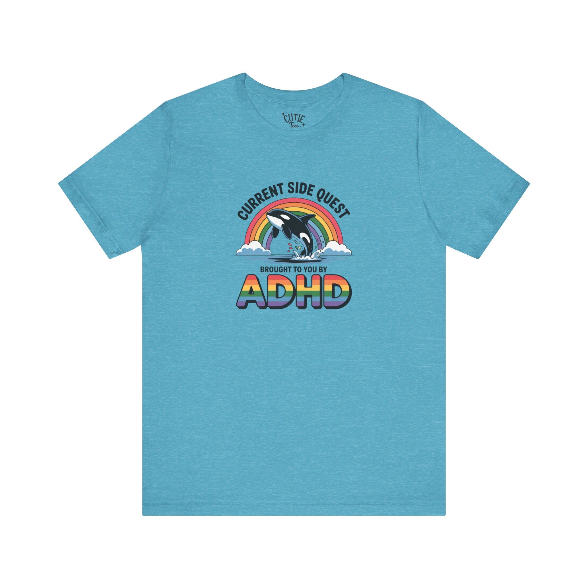 Sidequest Tee - Adhd rainbow whale