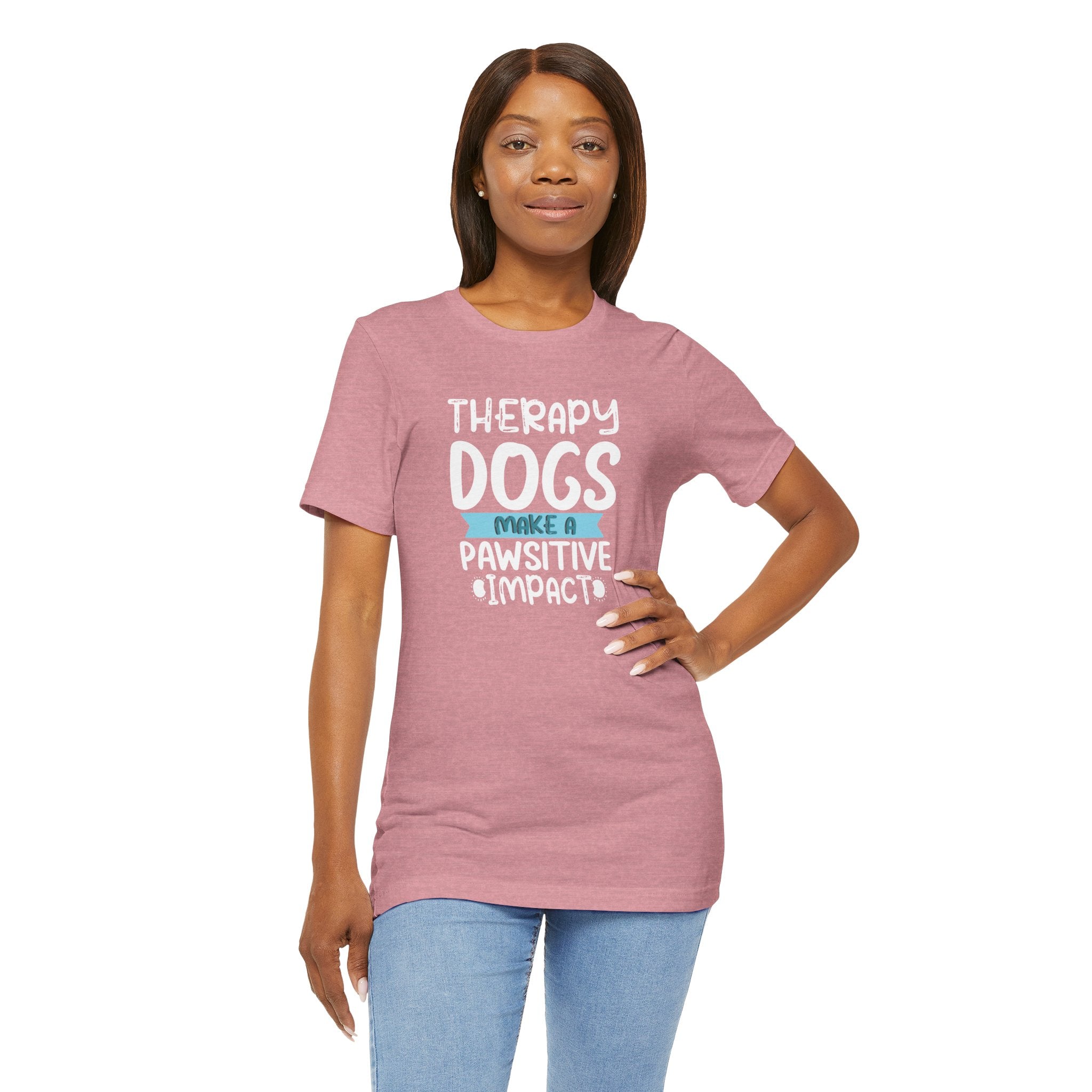 Therapy Dogs Impact Tee - Unisex Jersey Short Sleeve T-Shirt, Animal Lovers Gift, Dog Lovers Shirt, Volunteer Apparel, Pawsitive [...]