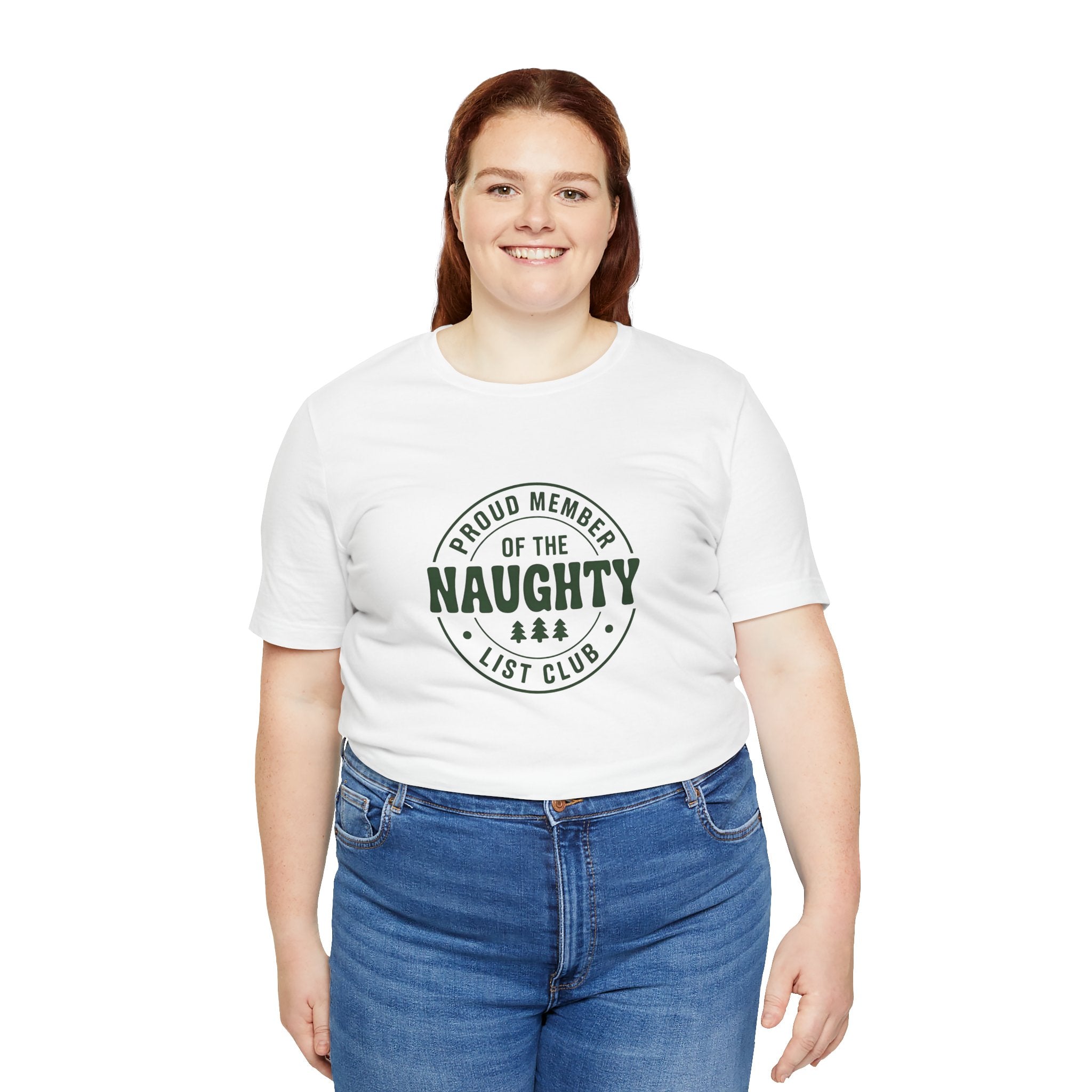 Naughty List Club Tee, Funny Holiday T-Shirt, Unisex Graphic Shirt, Christmas Apparel, Gift for Mischievous Friends
