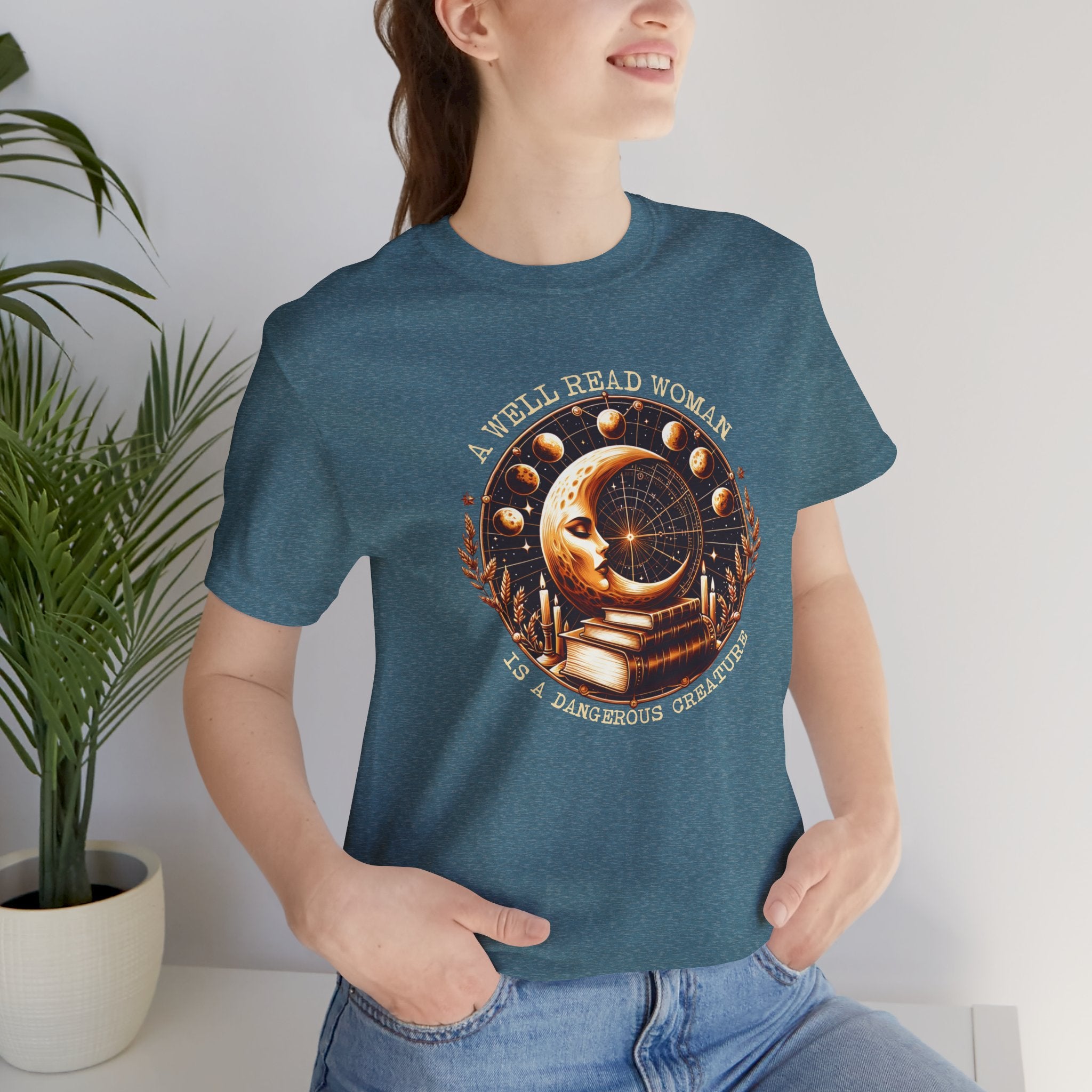 Book Lovers Tee - Well Read Woman Unisex Jersey Short Sleeve