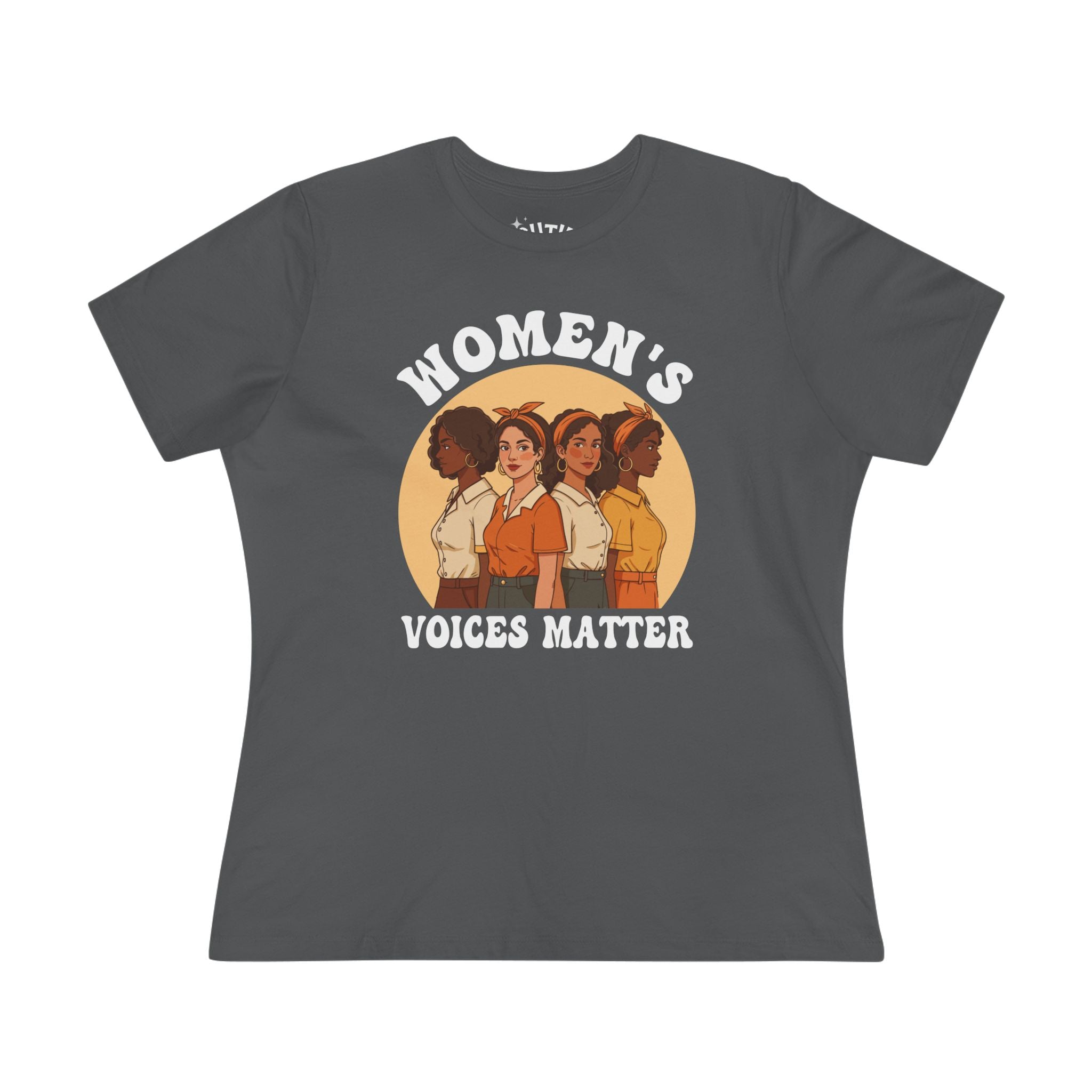 Women's Voices Matter Cotton Tee - Empowering Women, Feminist Shirt, Gift for Her, Casual Wear, Conscious Clothing, Social Justice Tee
