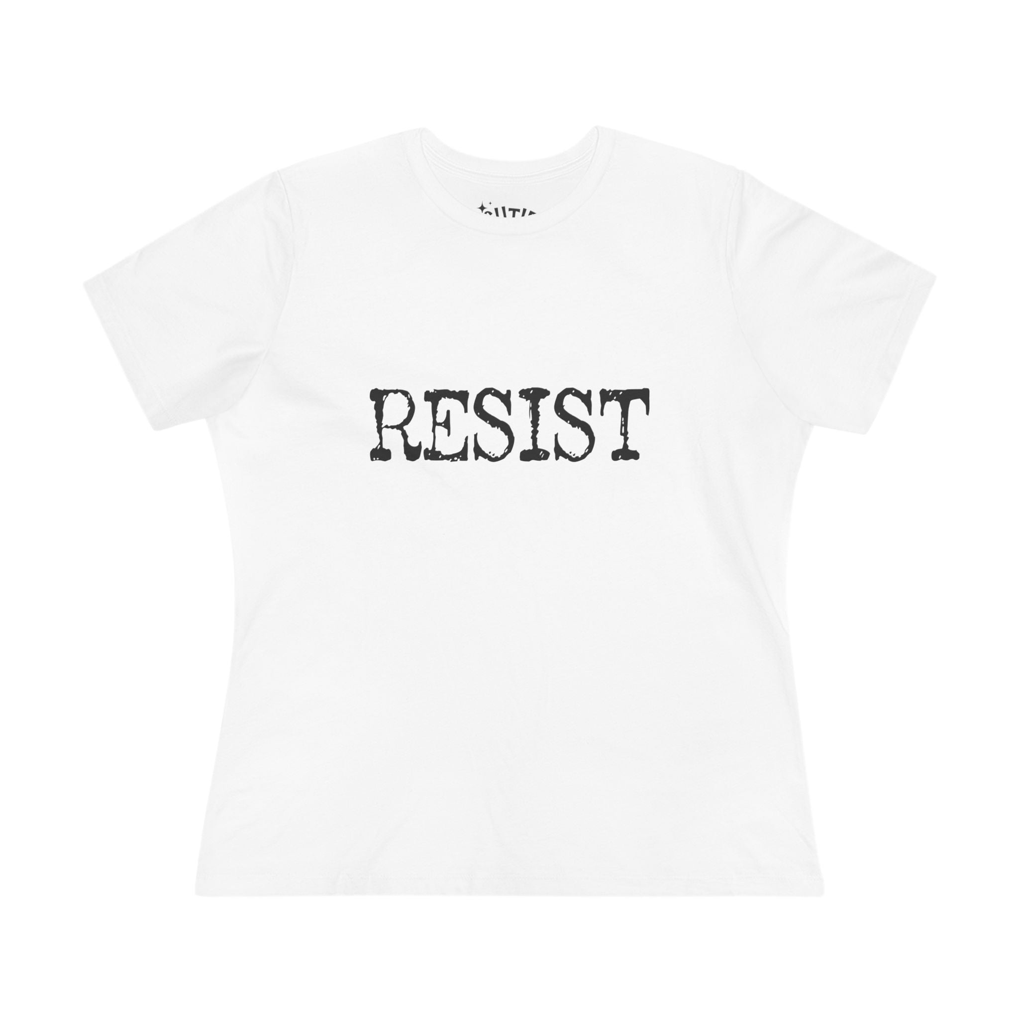 Resist Women's Cotton Tee - Empowering Statement Shirt for Activists, Gift for Social Justice Advocates, Casual Wear, Comfortable Top, [...]
