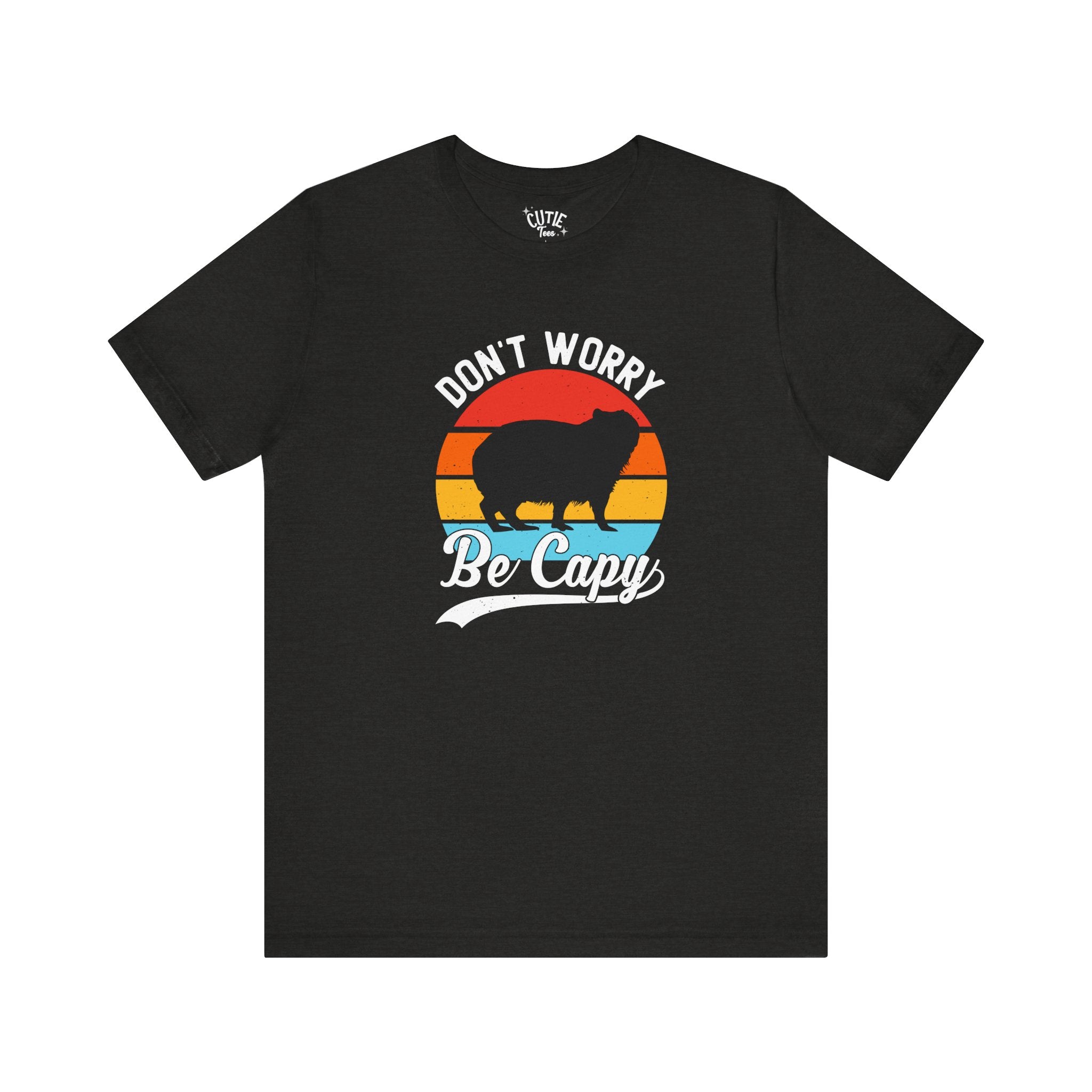 Capybara Lavers Tee, Don't Worry Be Capy, Funny Capybara Shirt, Unisex Graphic T-Shirt, Casual Gift for Animal Lovers, Retro Style Tee