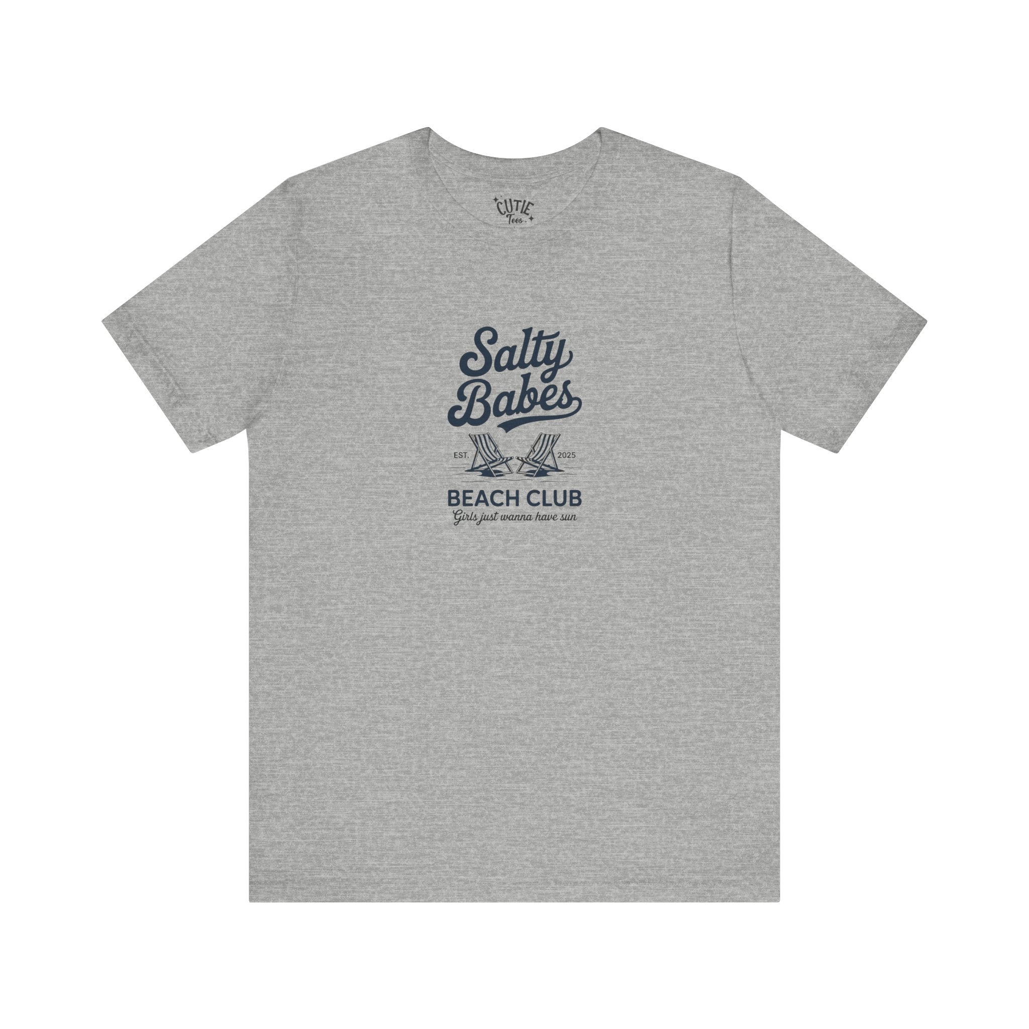 Salty Babes Beach Club Tee, Summer Vibes T-Shirt, Unisex Casual Wear, Beach Party Outfit, Vacation Essential, Gift for Her