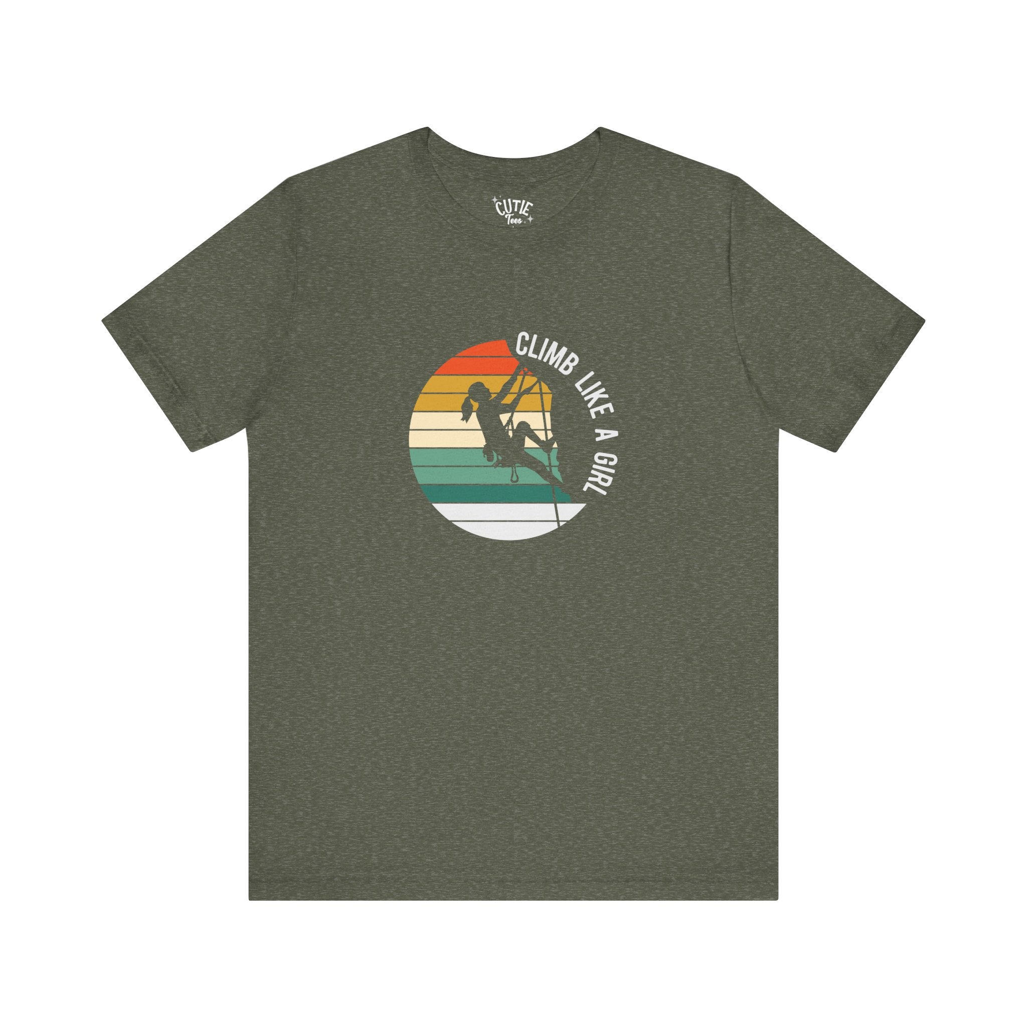 Climb Like a Girl Unisex Tee - Adventure Shirt, Climbers Gift, Women's Empowerment Tee, Fun Outdoor Wear, Sporty Casuals