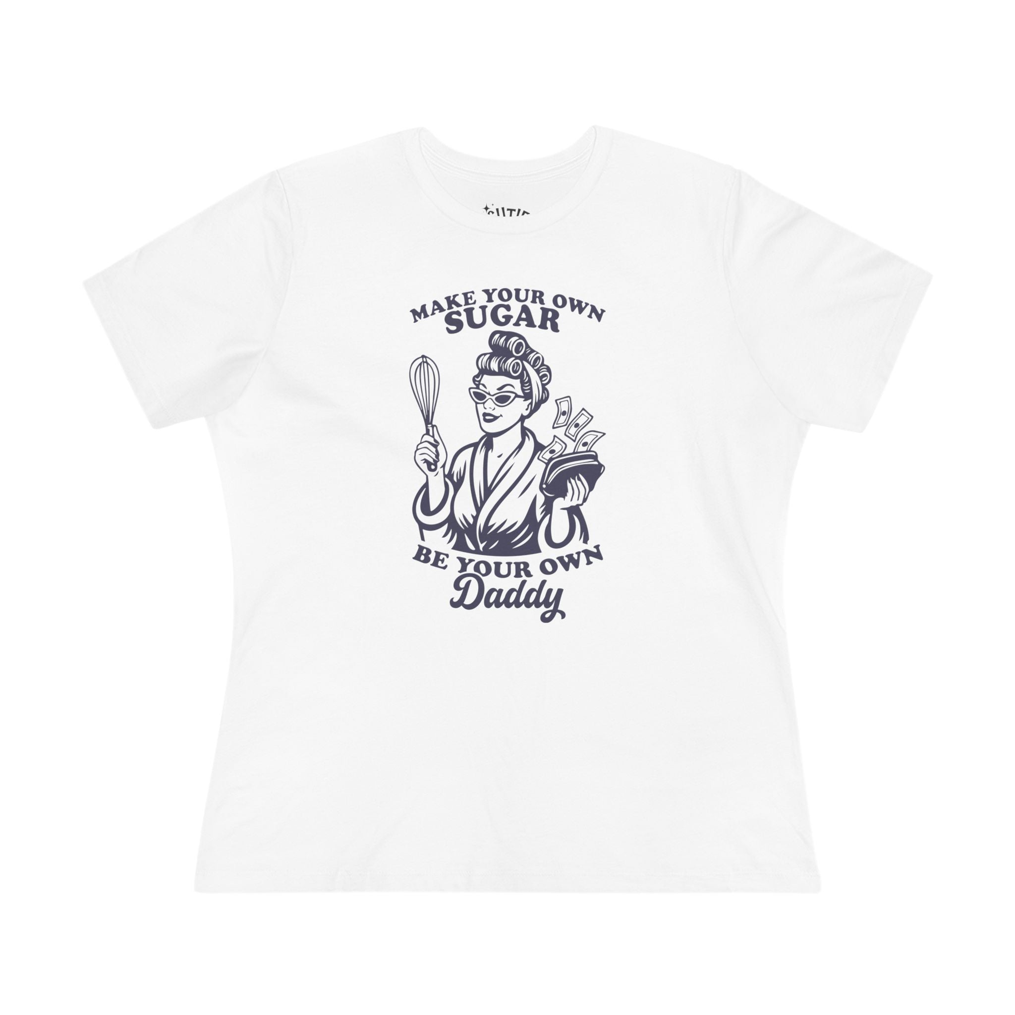 Make Your Own Sugar Whimsical Women's Cotton Tee - Funny Retro Design, Gift for Her, Birthday Present, Kitchen Humor, Casual Wear