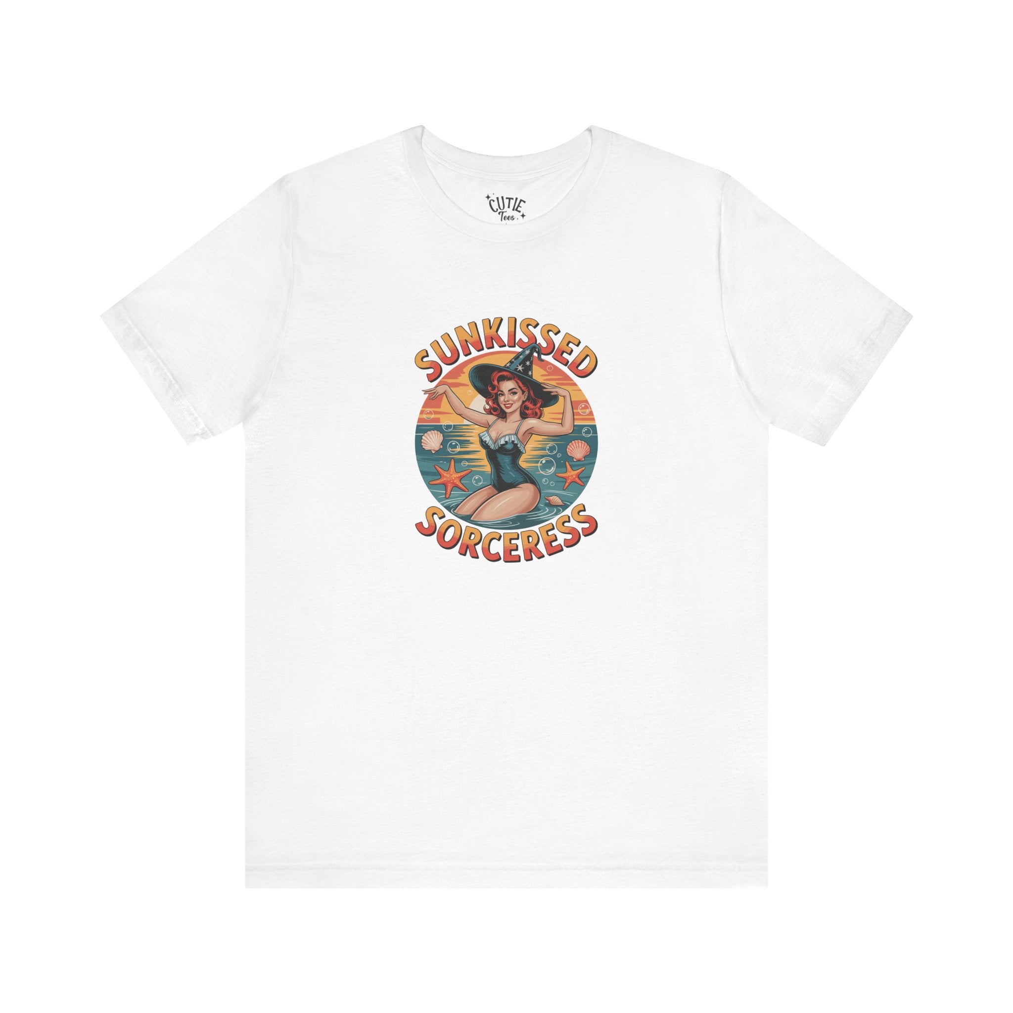 Sunkissed Sorceress Tee, Sun-Inspired T-Shirt, Witchy Apparel, Summer Fashion, Vintage Style Top, Gifts for Her