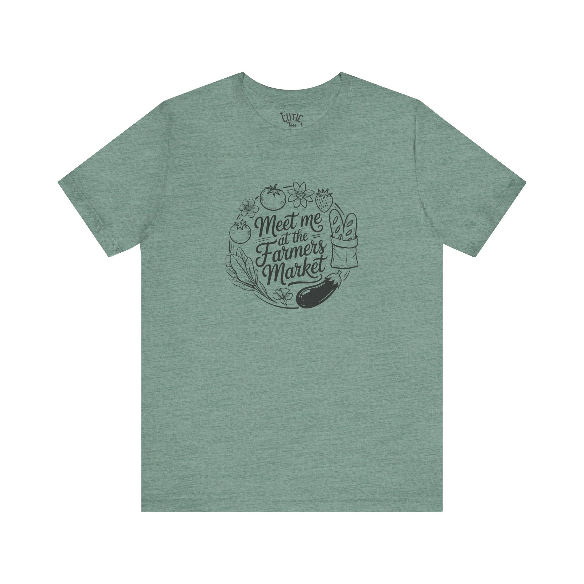 Farmers Market Tee, Summer T-Shirt, Gardening Gift, Organic Lifestyle Shirt, Farmer's Market Style, Unisex Casual Wear